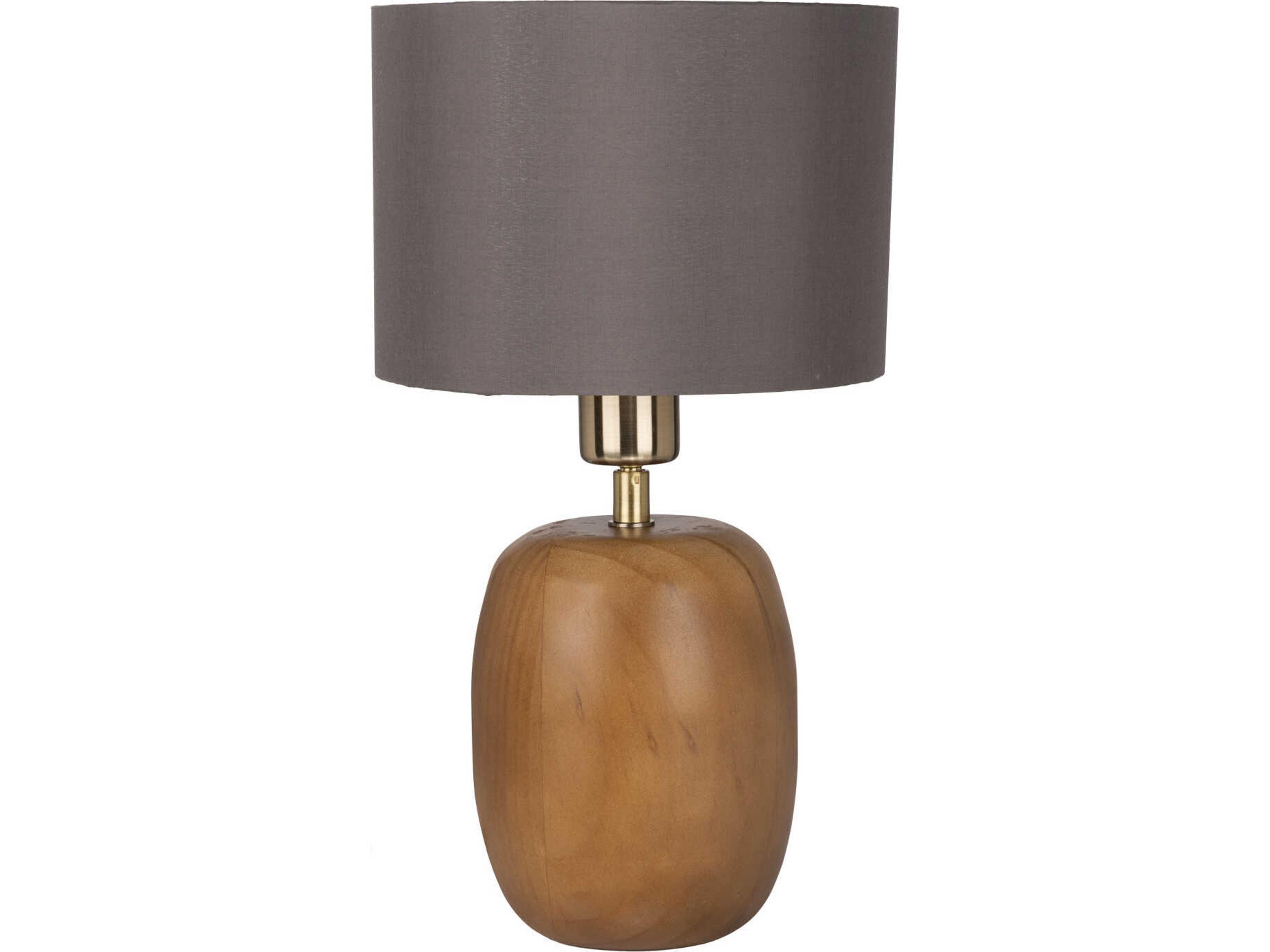 Cottesford Brushed Gold Cappuccino Fabric Table Lamp