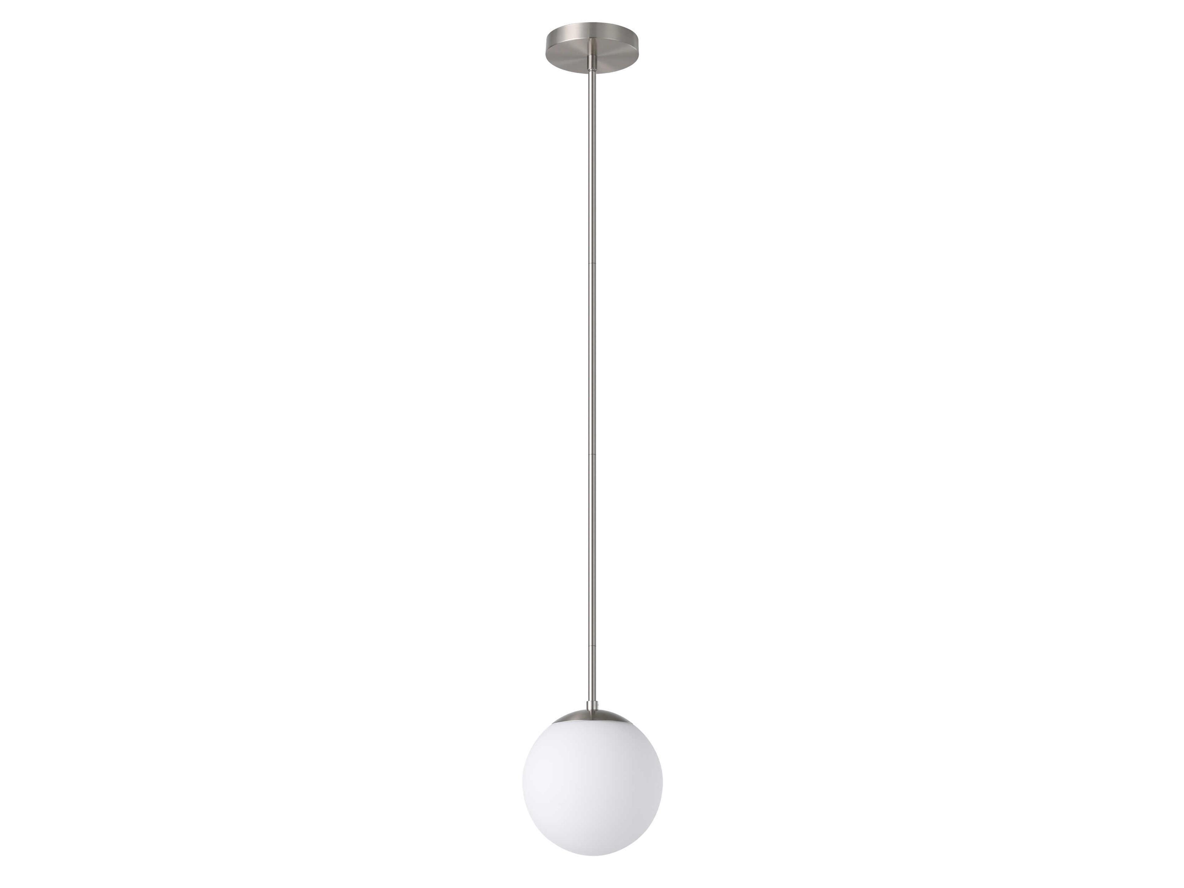 Rondo 1-Light Matte Nickel Globe Mini Pendant