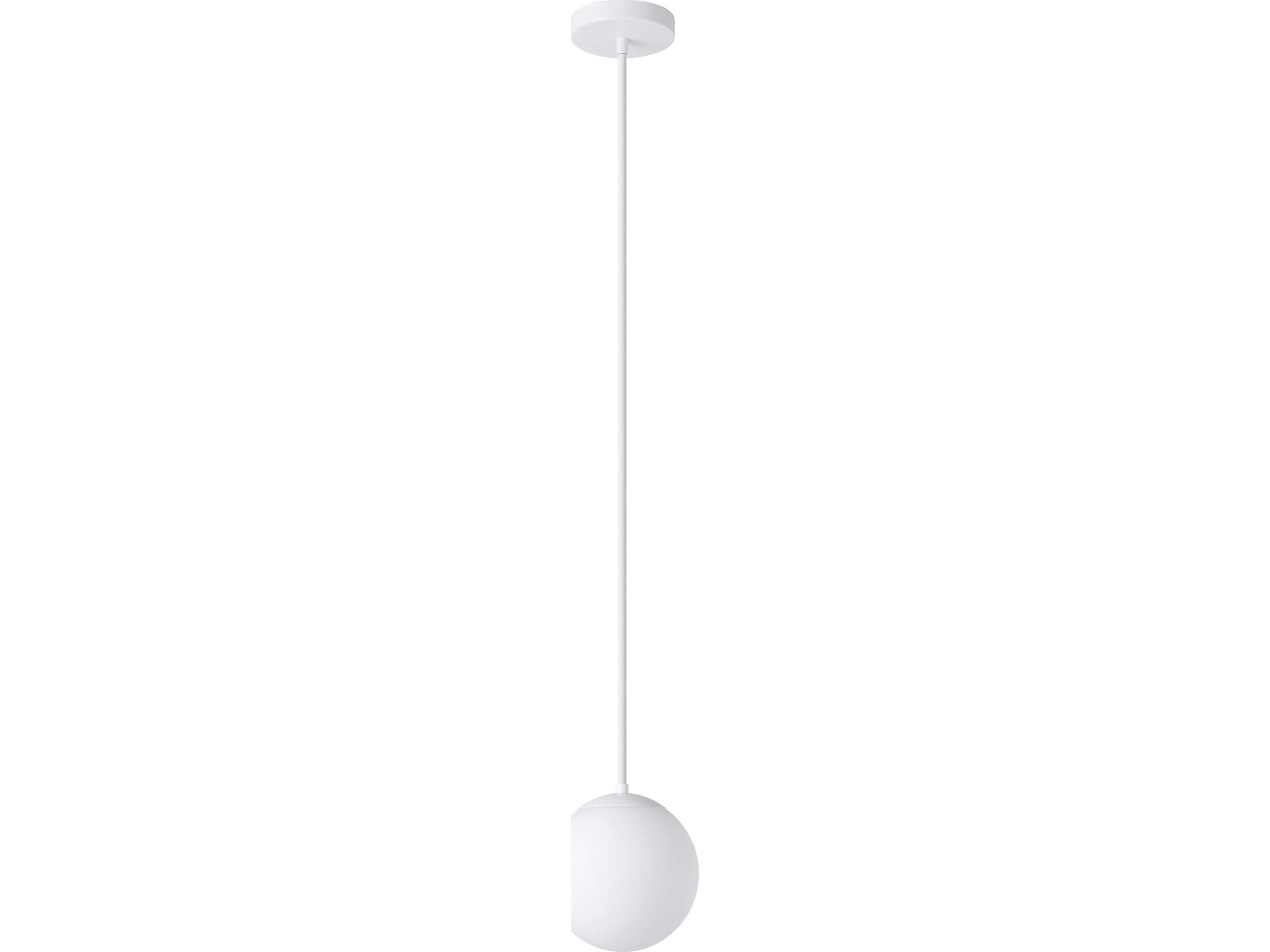 Eglo Rondo 1-Light White Globe Mini Pendant