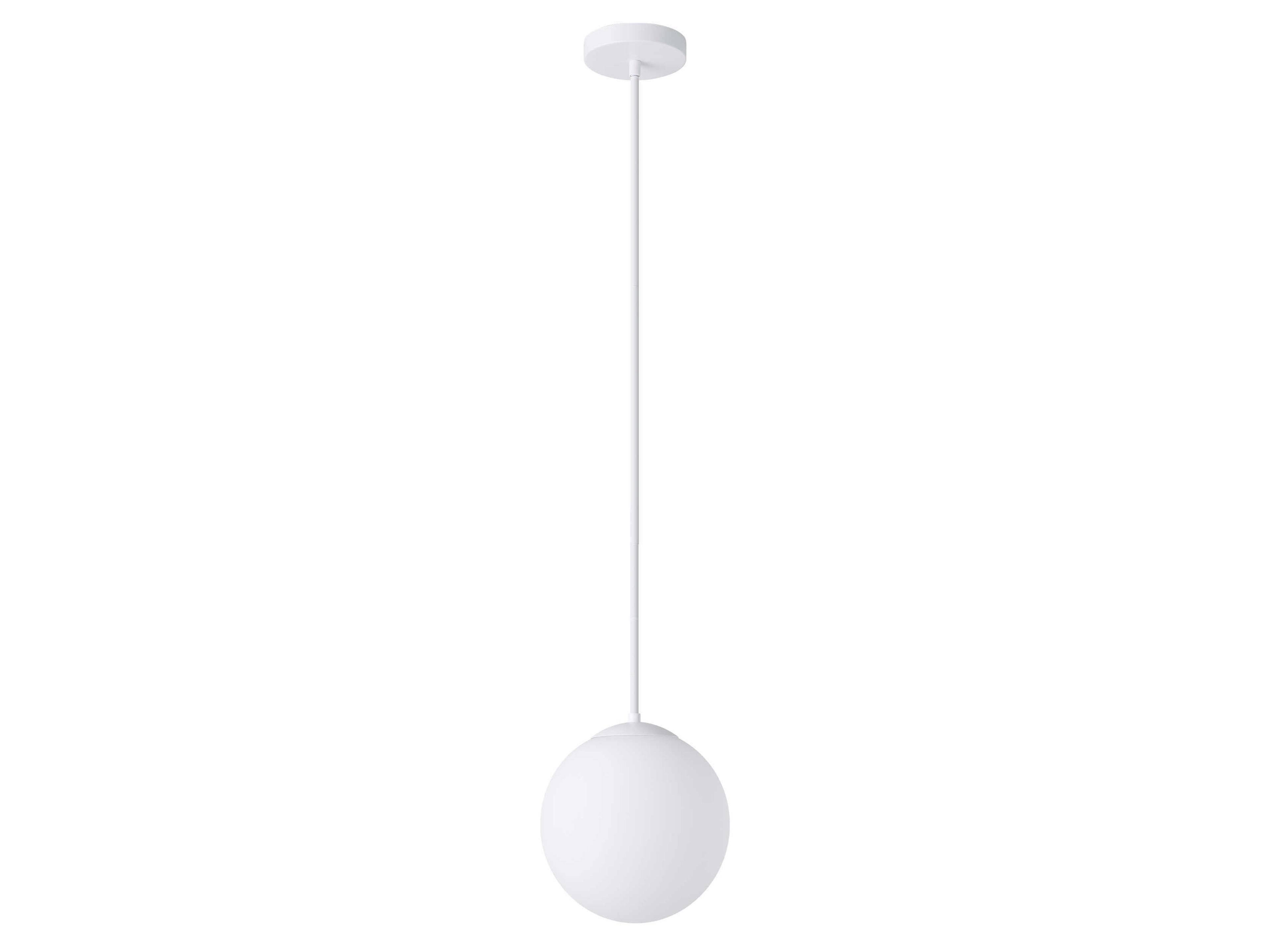 Rondo 1-Light White Globe Mini Pendant