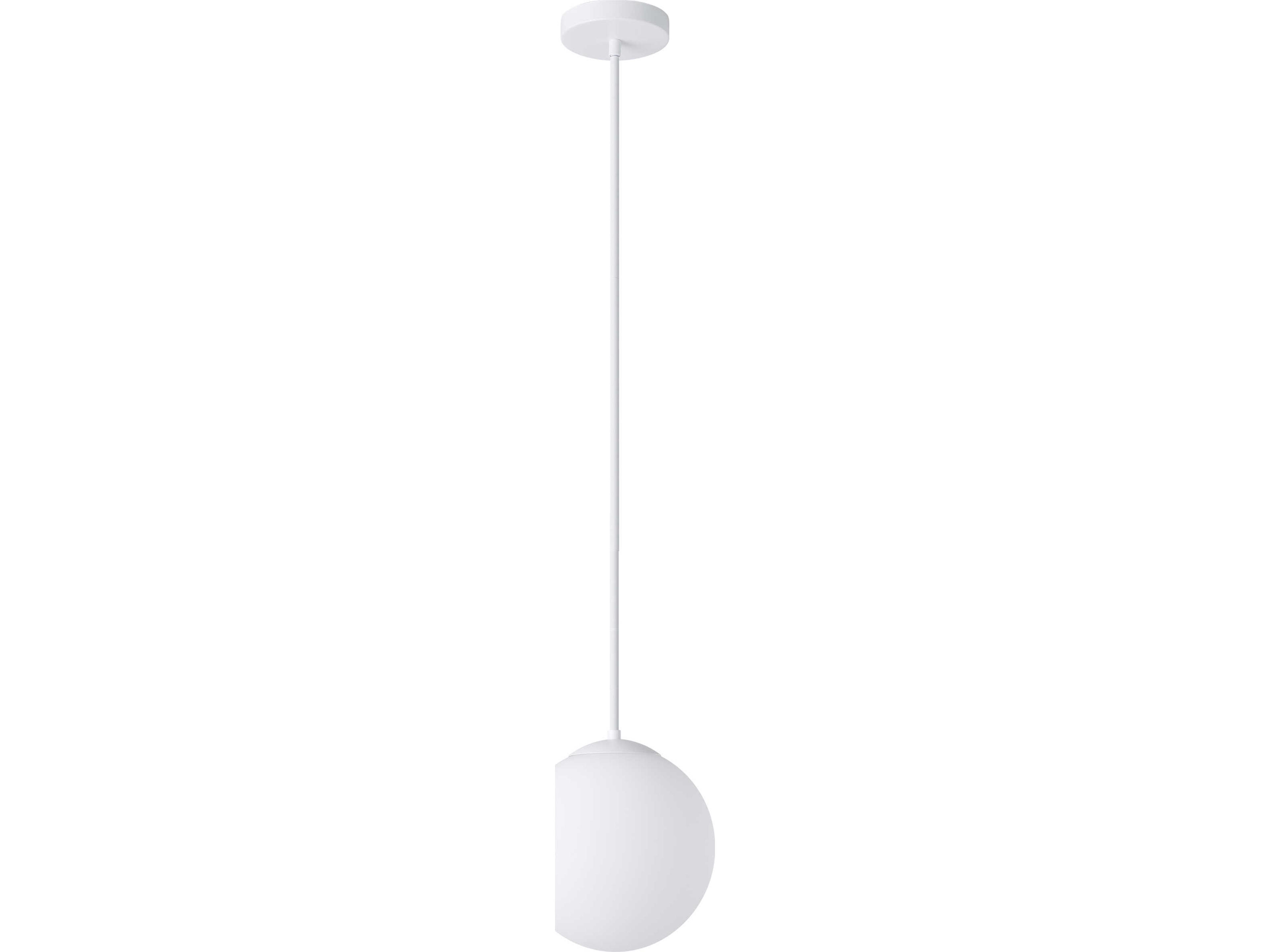 Eglo Rondo 1-Light White Globe Mini Pendant