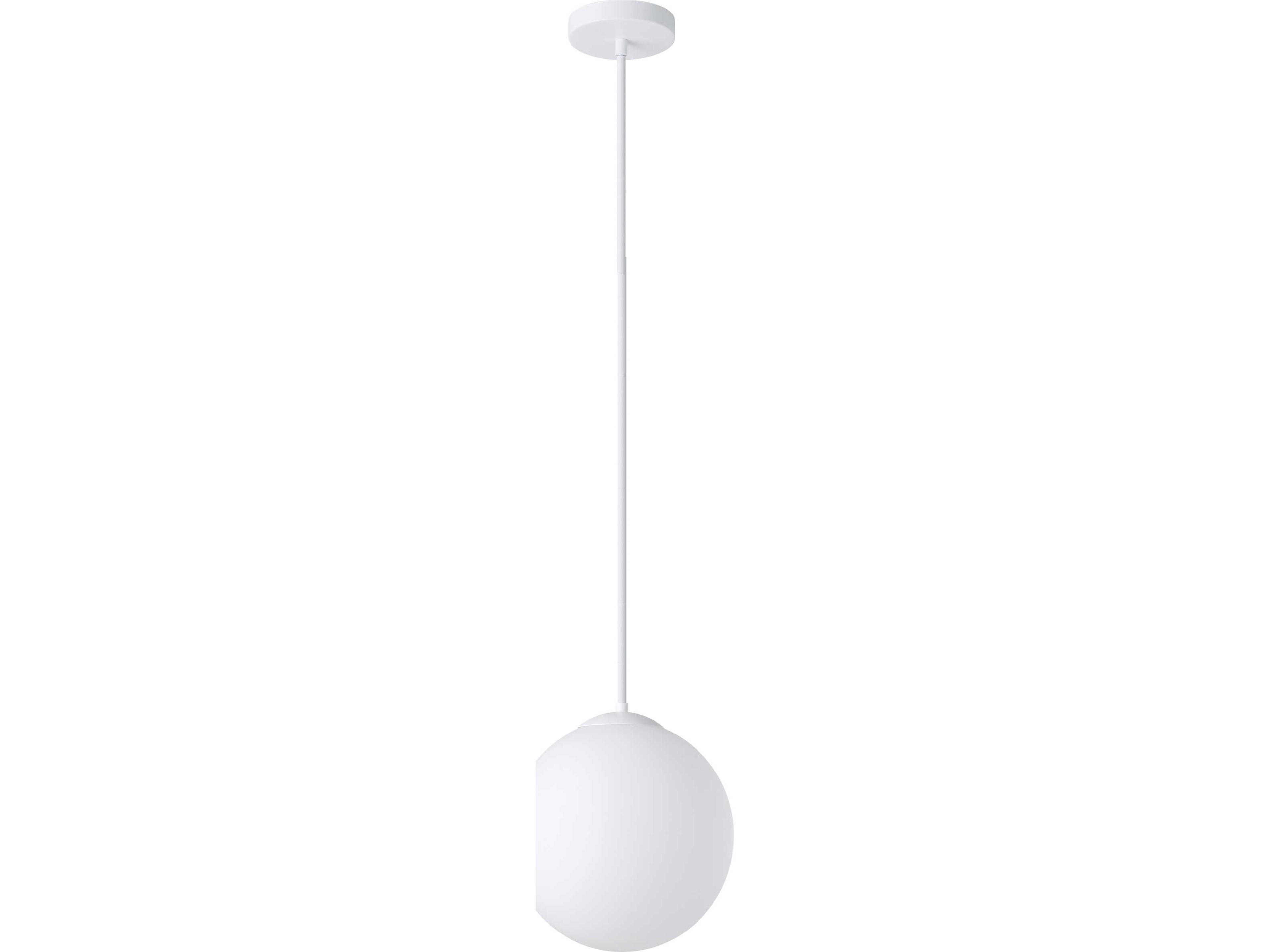 Eglo Rondo 1-Light White Globe Mini Pendant