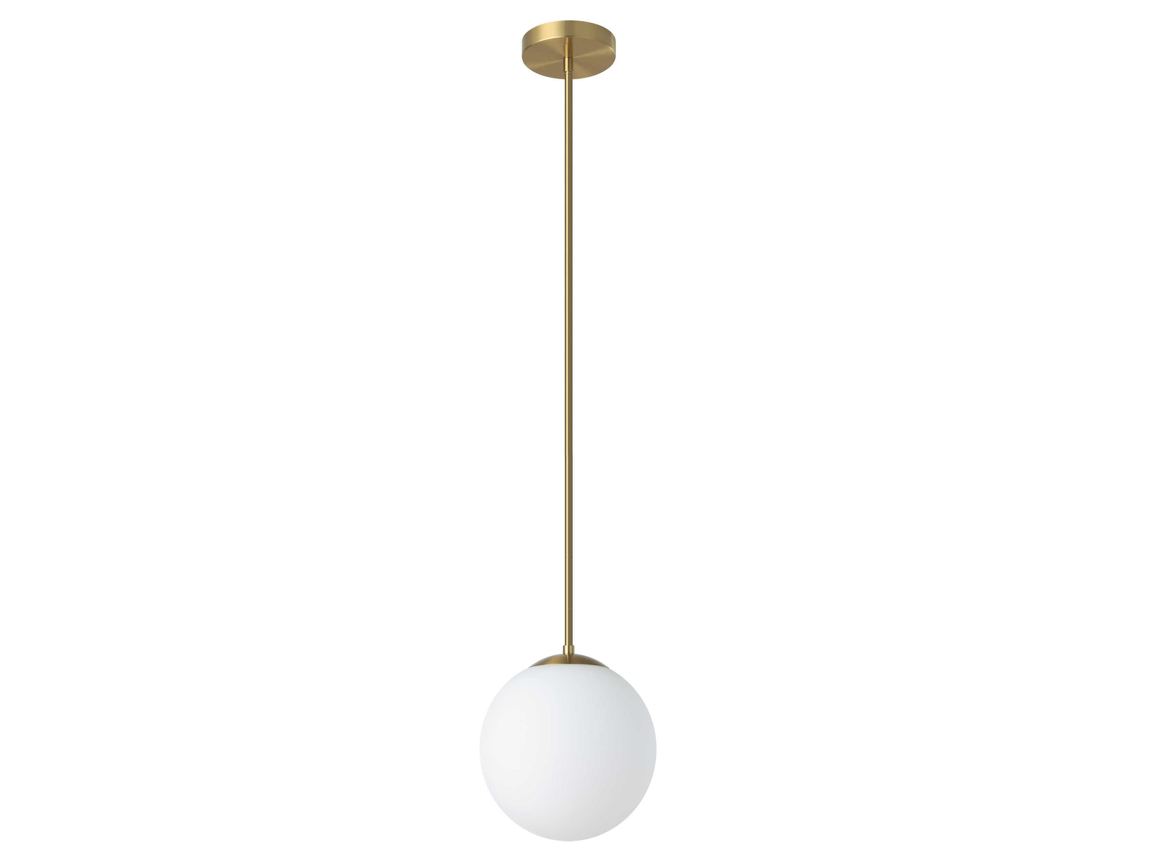 Rondo 1-Light Brushed Brass Globe Mini Pendant