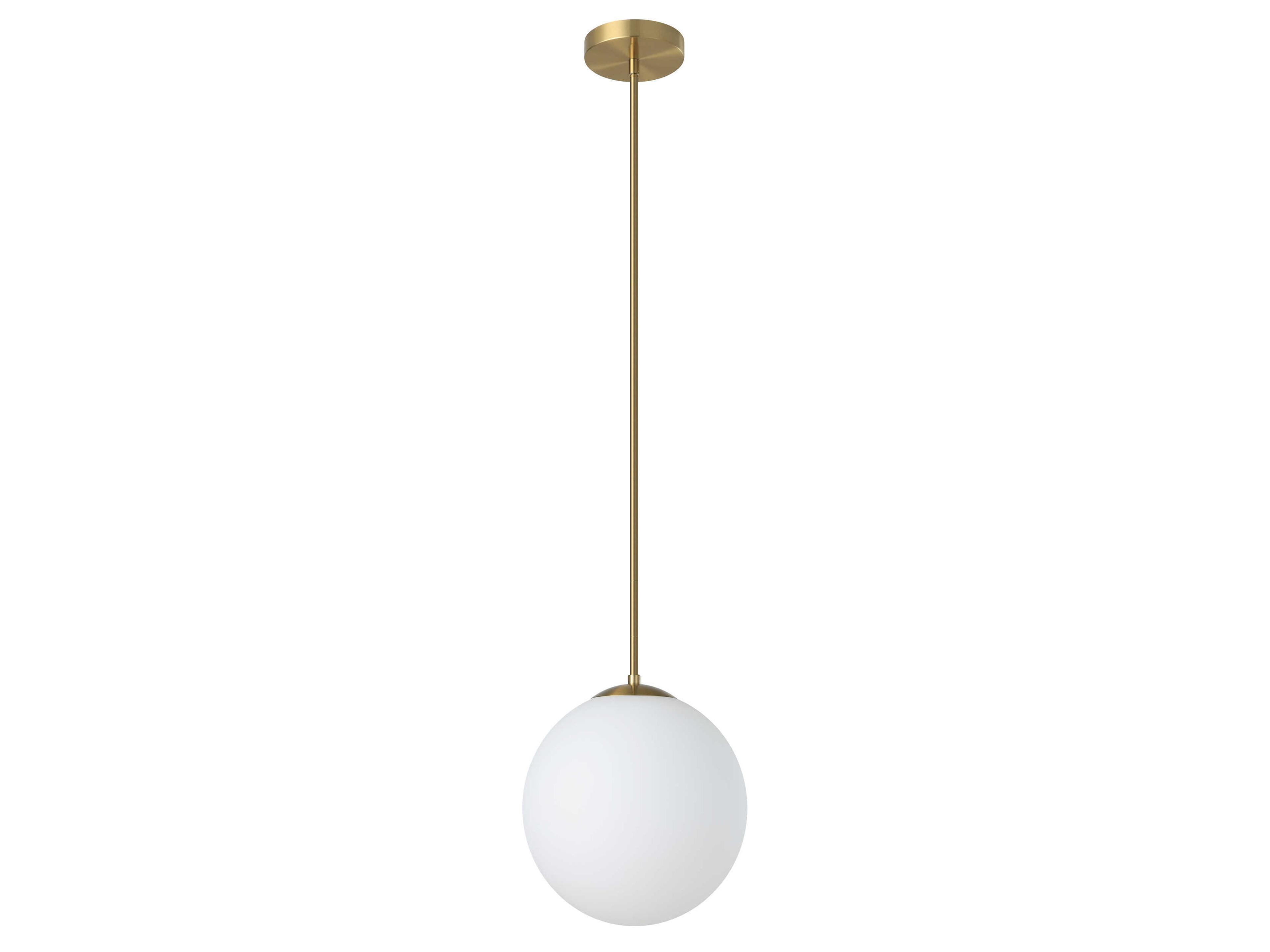 Rondo 1-Light Brushed Brass Globe Mini Pendant