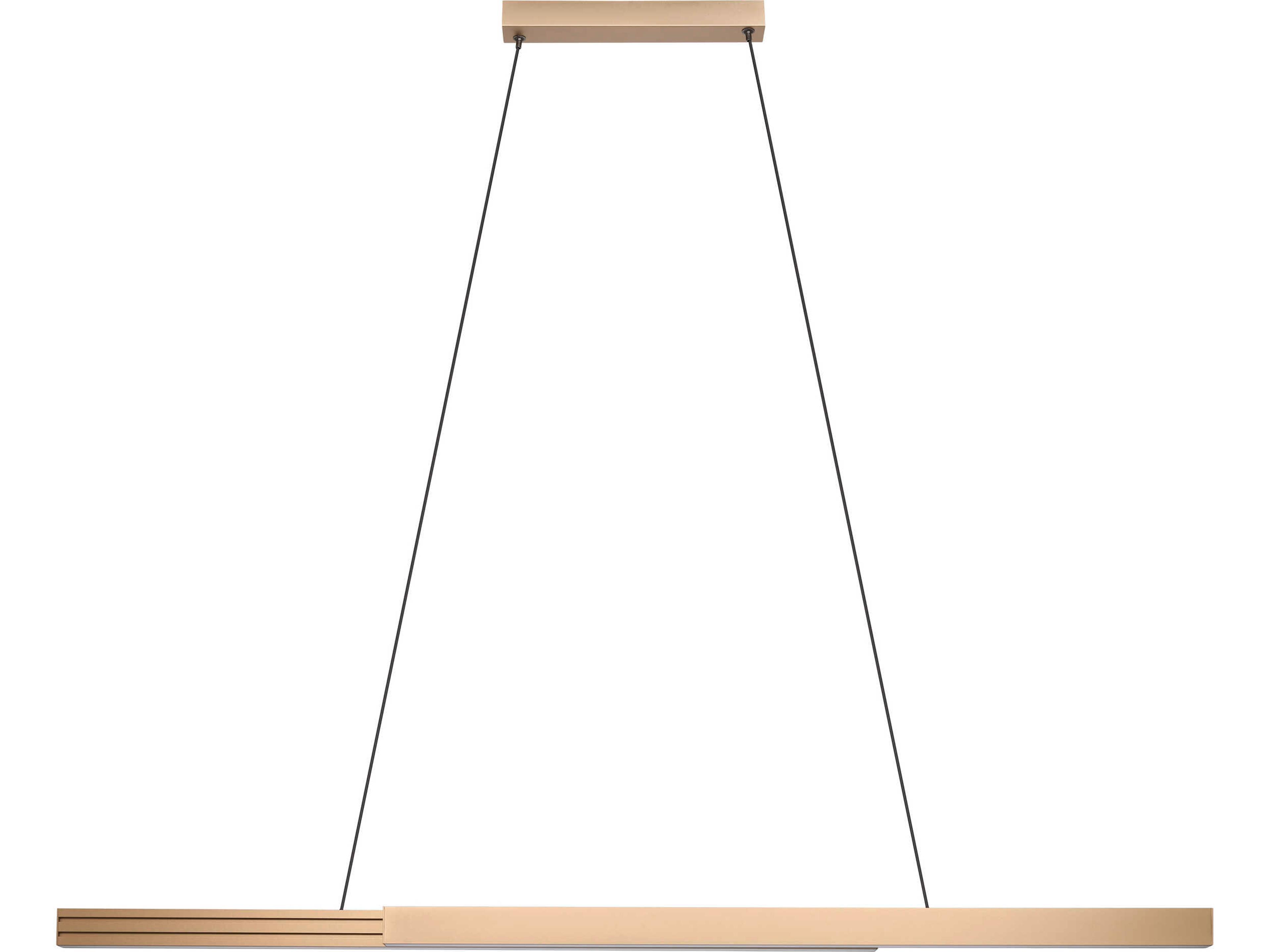 Montebuono 2-Light Bronze Linear Island Pendant