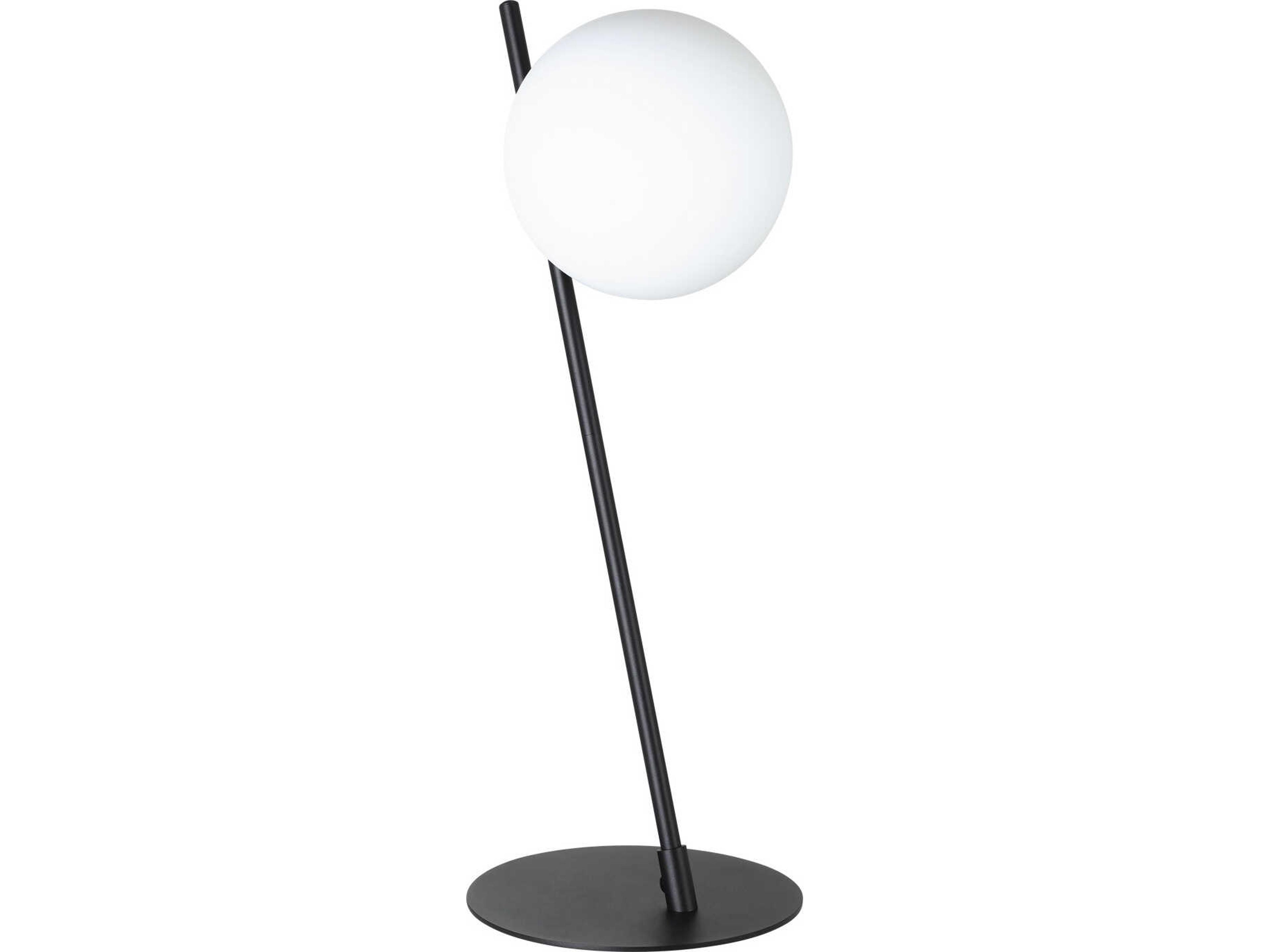 Rondo Black White Glass Table Lamp