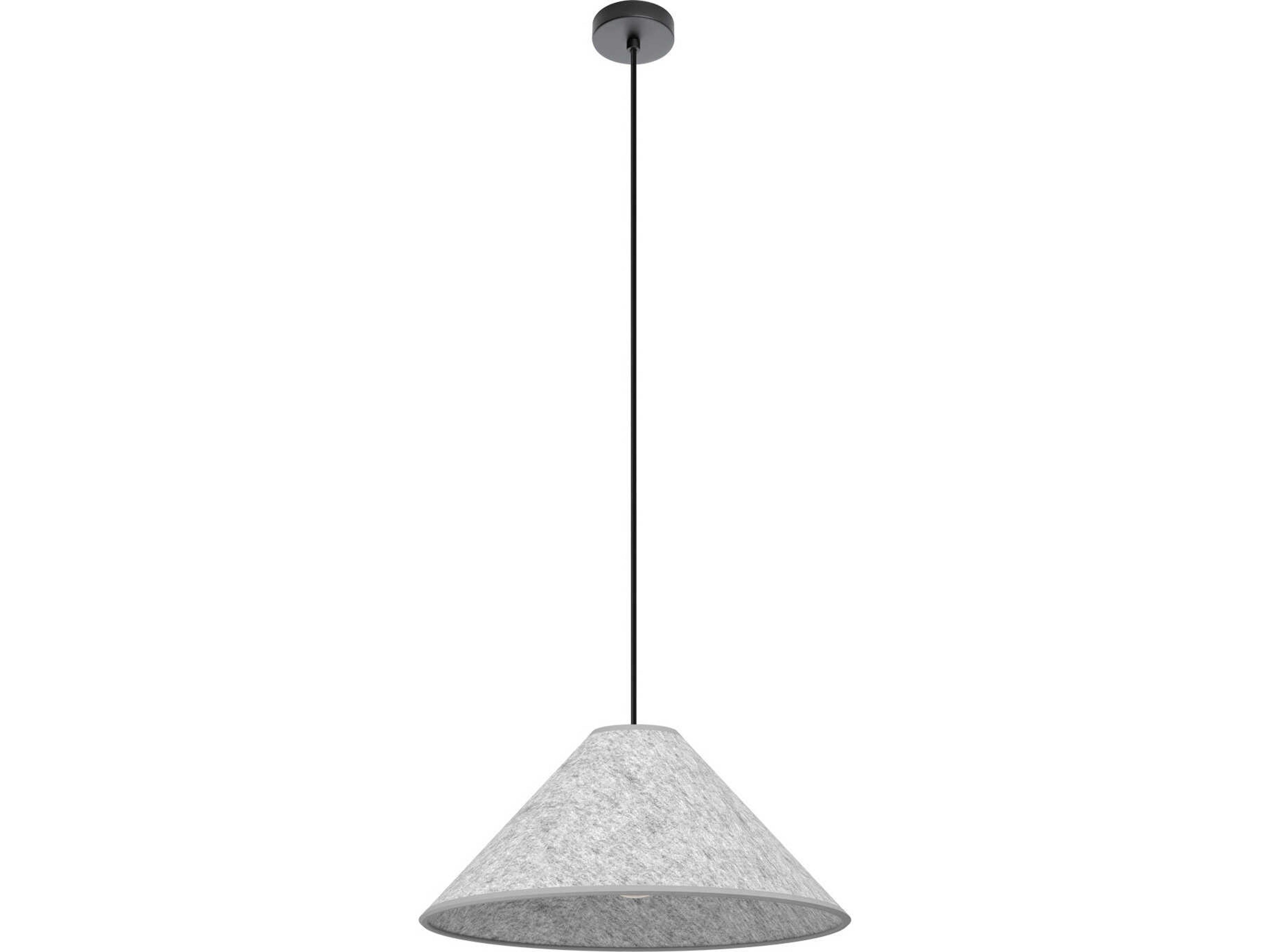 Eglo Alsager 1-Light Black Gray Pendant
