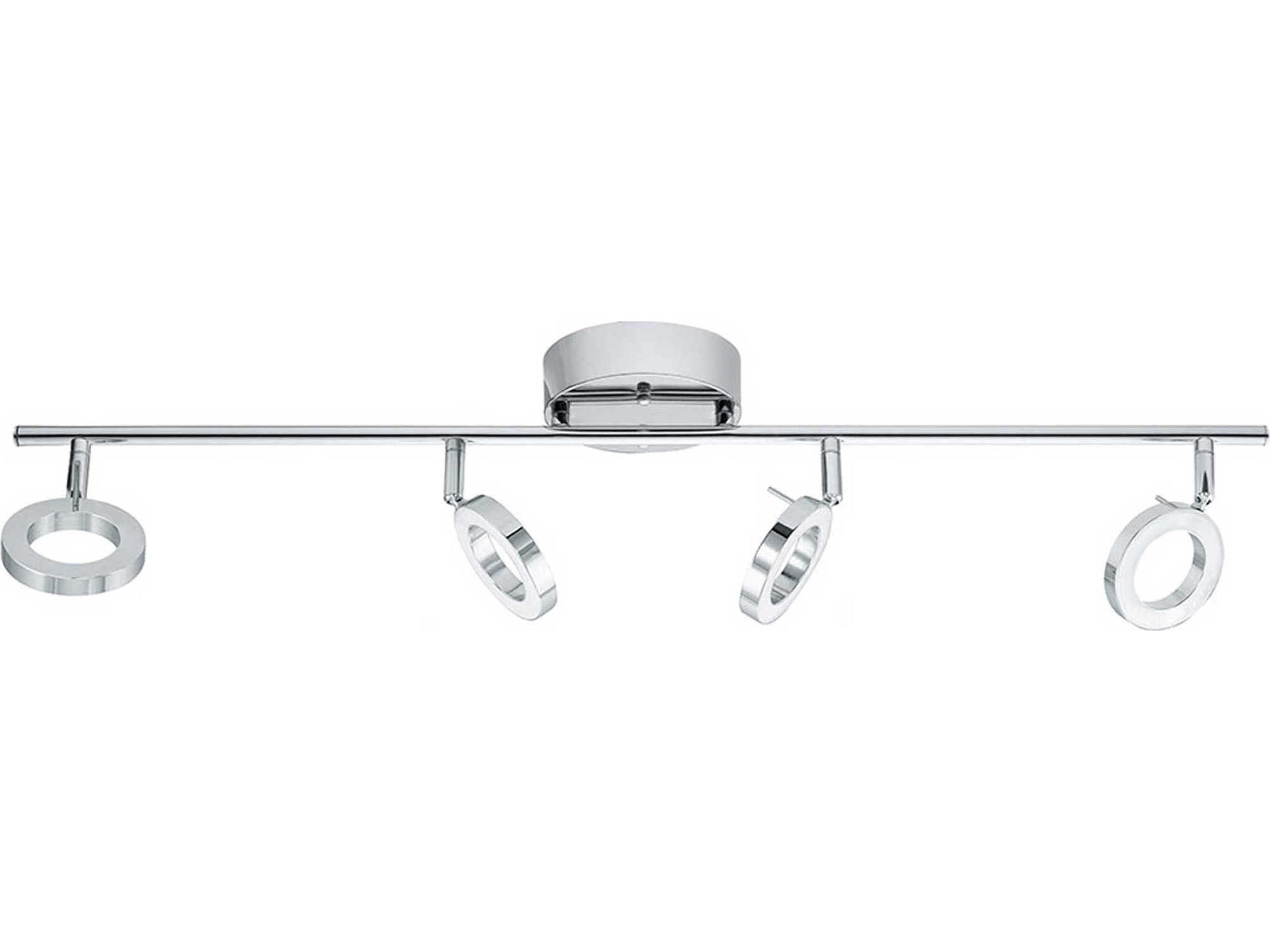 Naudella 4-Light Chrome Round Track & Rail Light