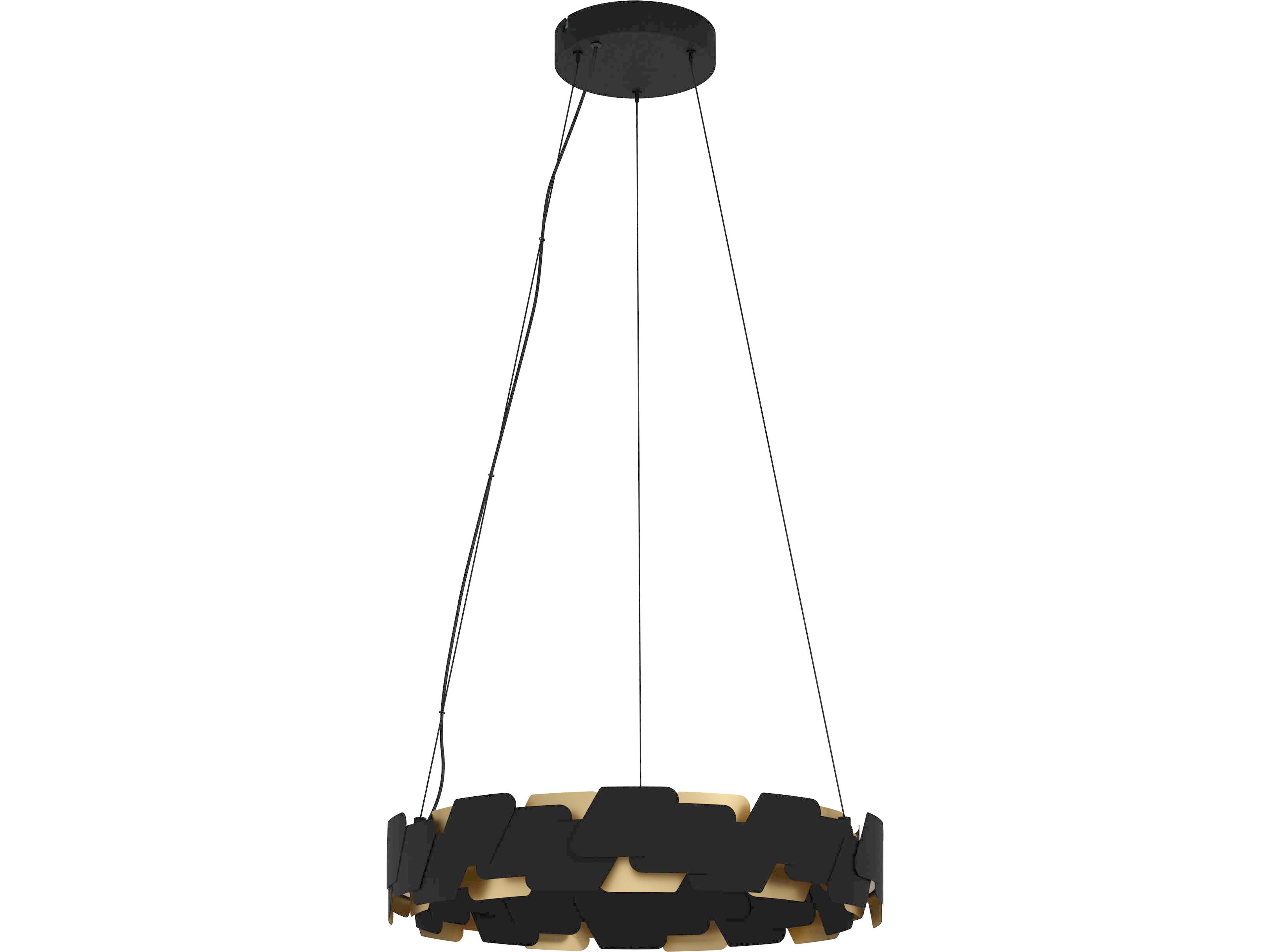 Eglo Altagracia 2-Light Black Round Pendant