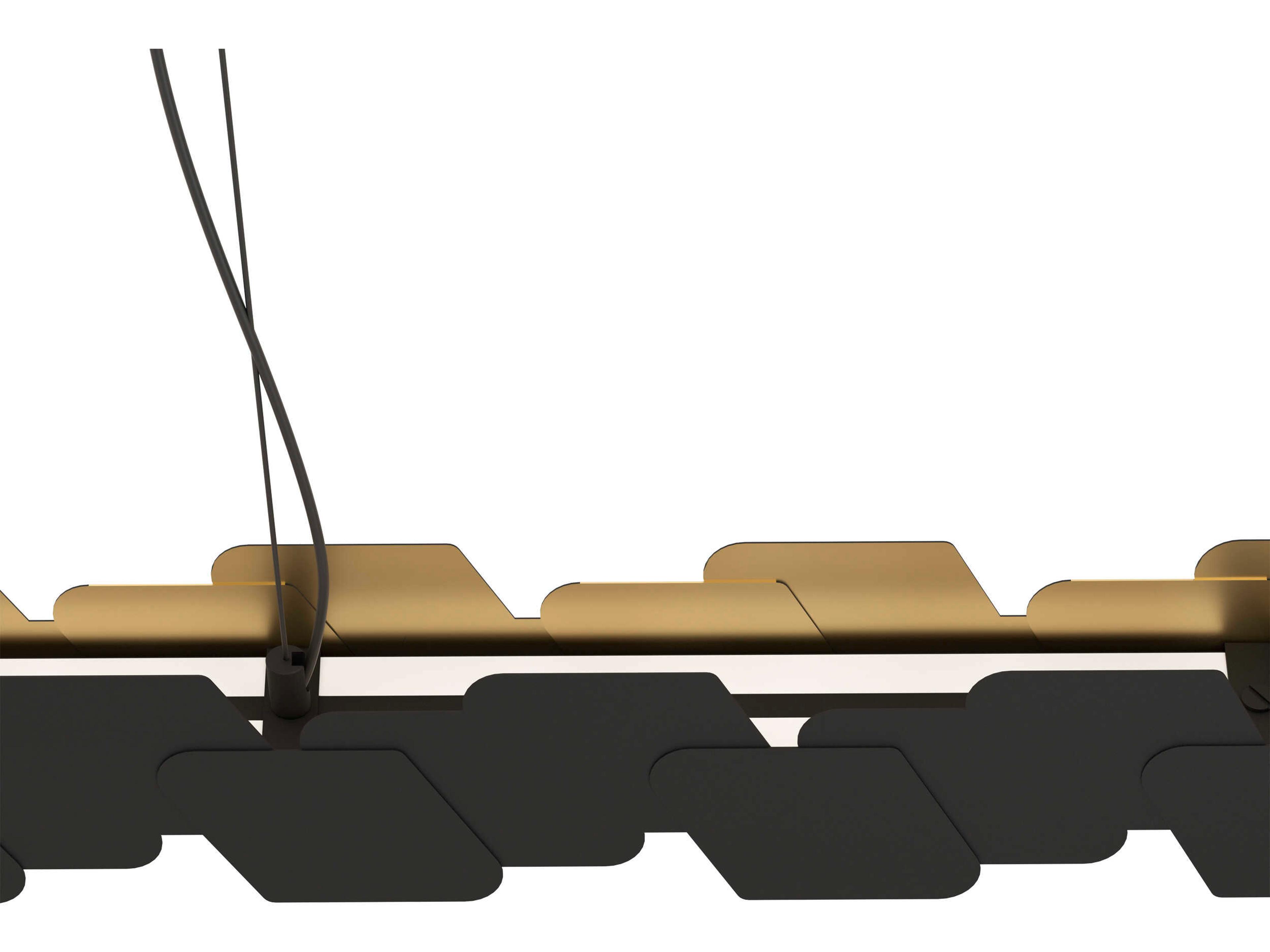 Eglo Altagracia 4-Light Black Linear Island Pendant