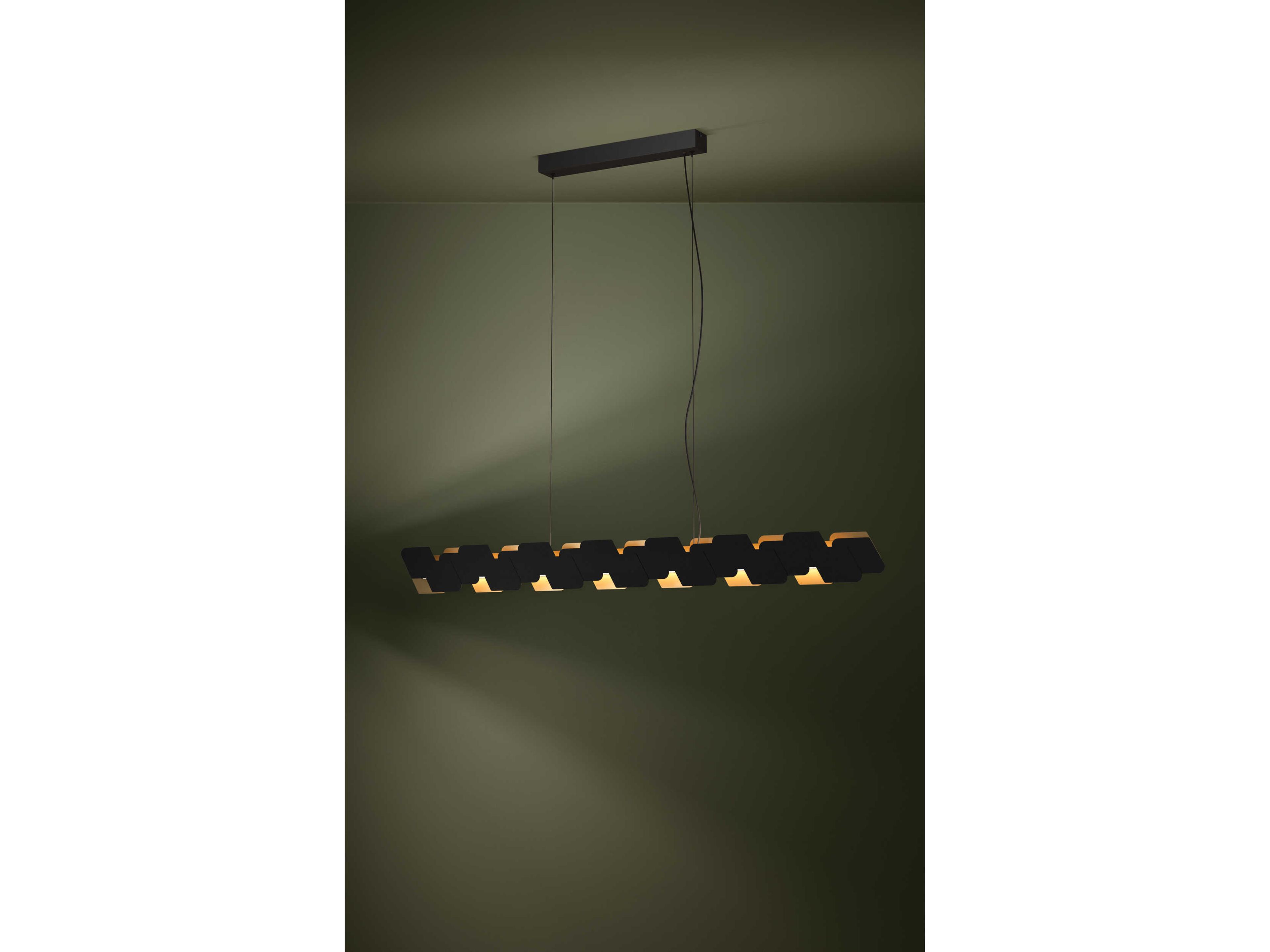 Eglo Altagracia 4-Light Black Linear Island Pendant