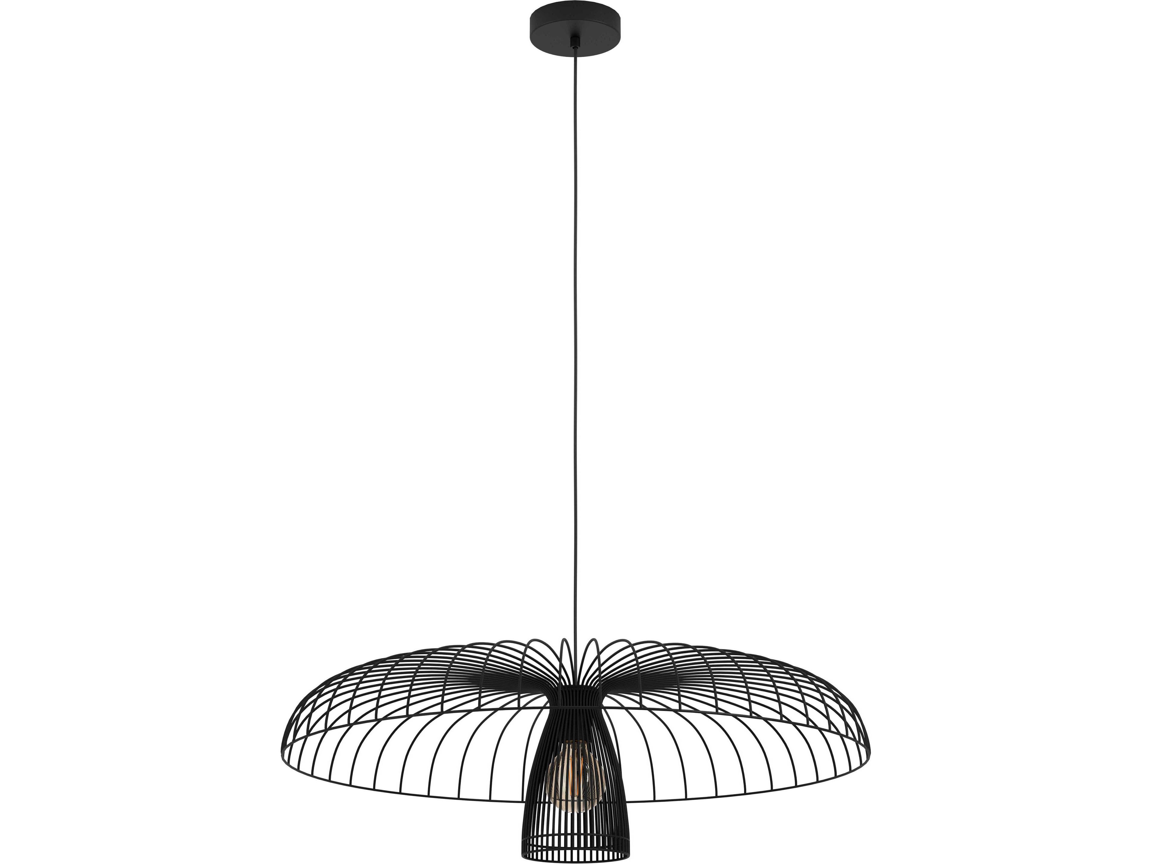 Eglo Champerico 1-Light Black Pendant