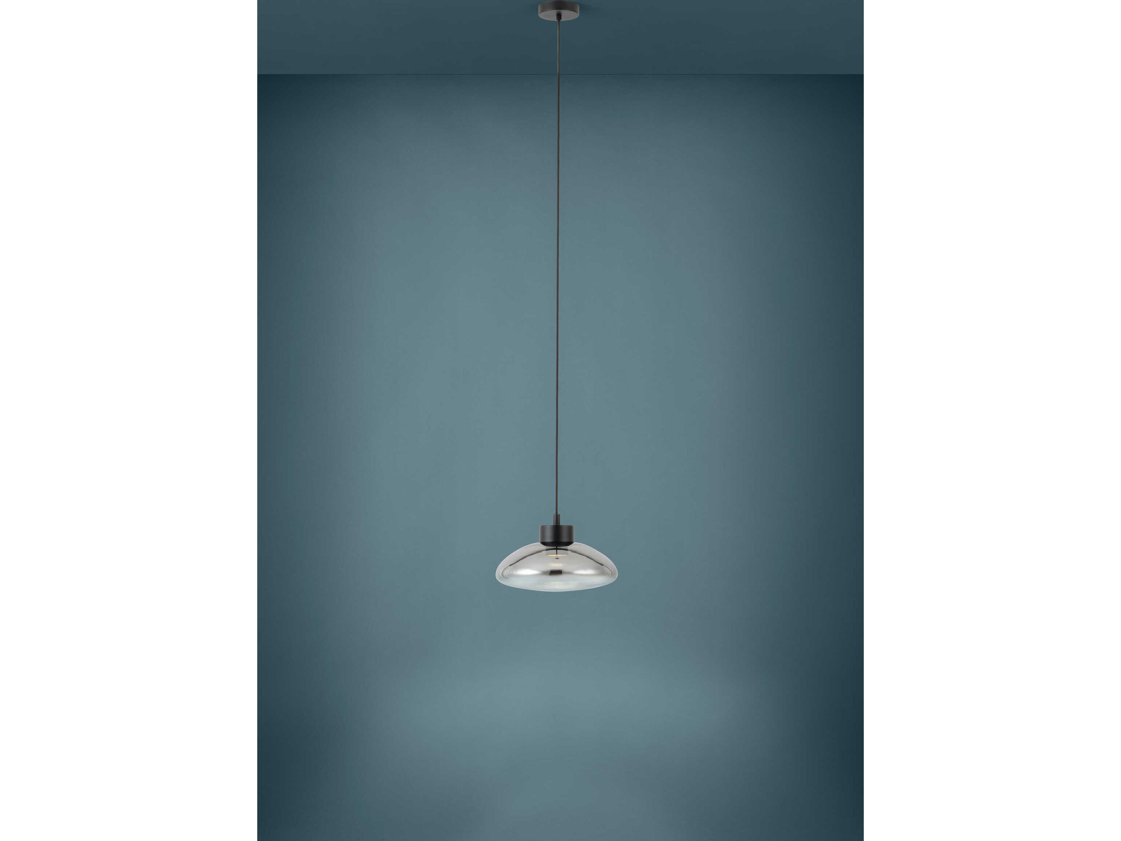 Eglo Sarnarra 1-Light Black Mini Pendant