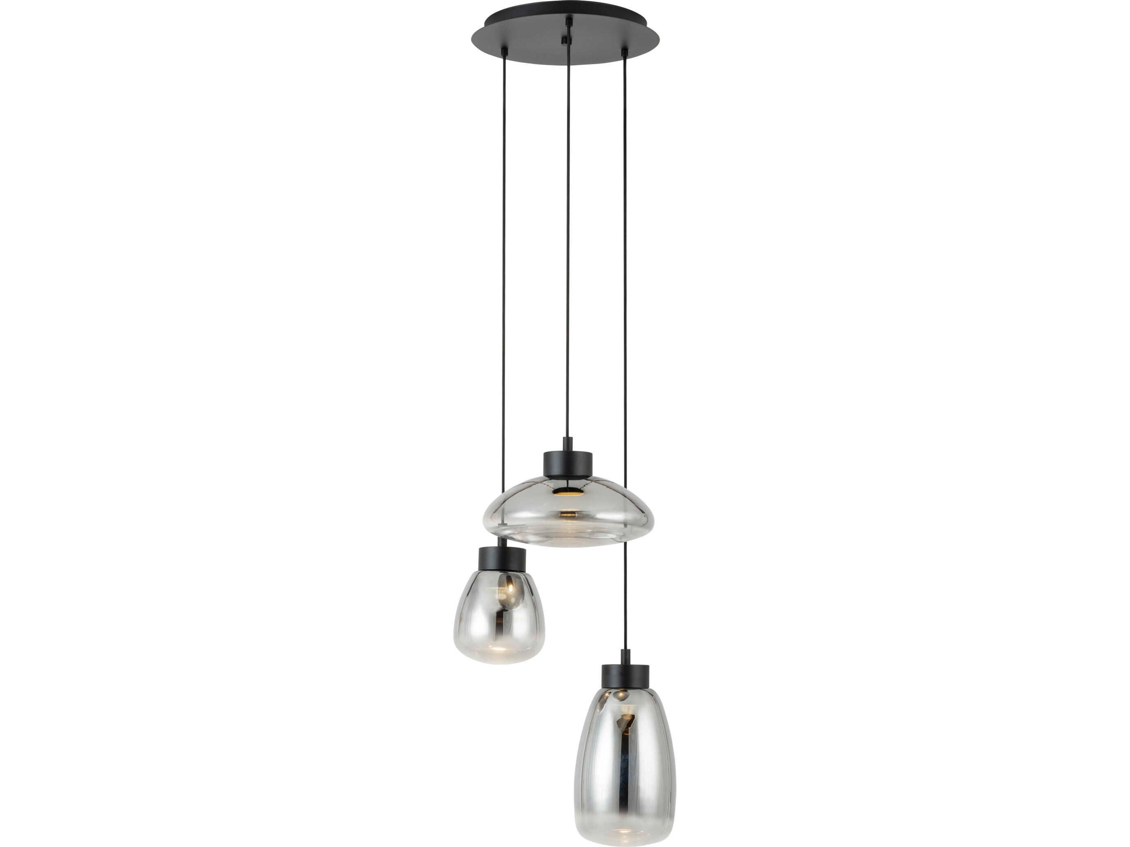 Sarnarra 3-Light Black Pendant