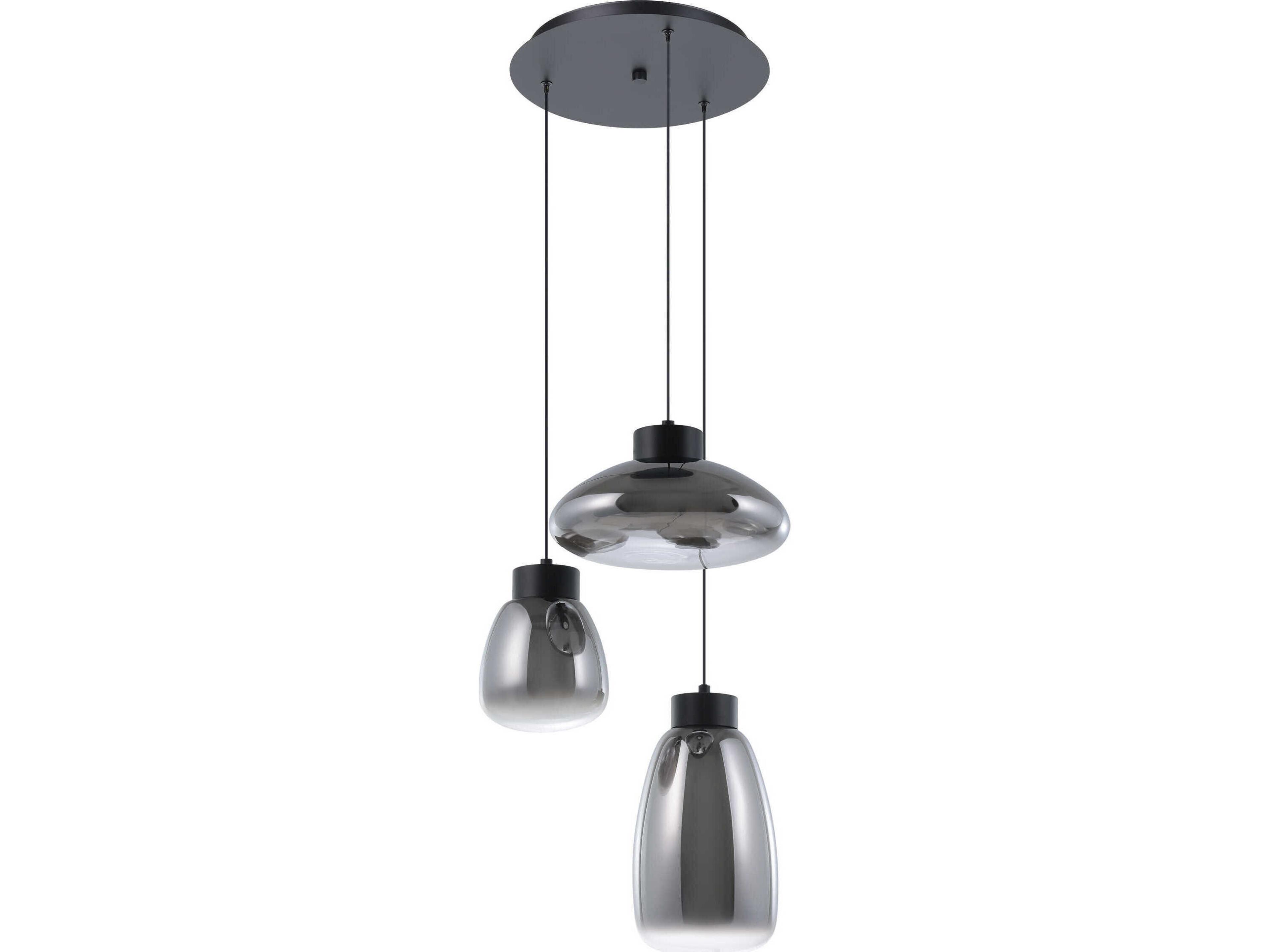 Eglo Sarnarra 3-Light Black Pendant