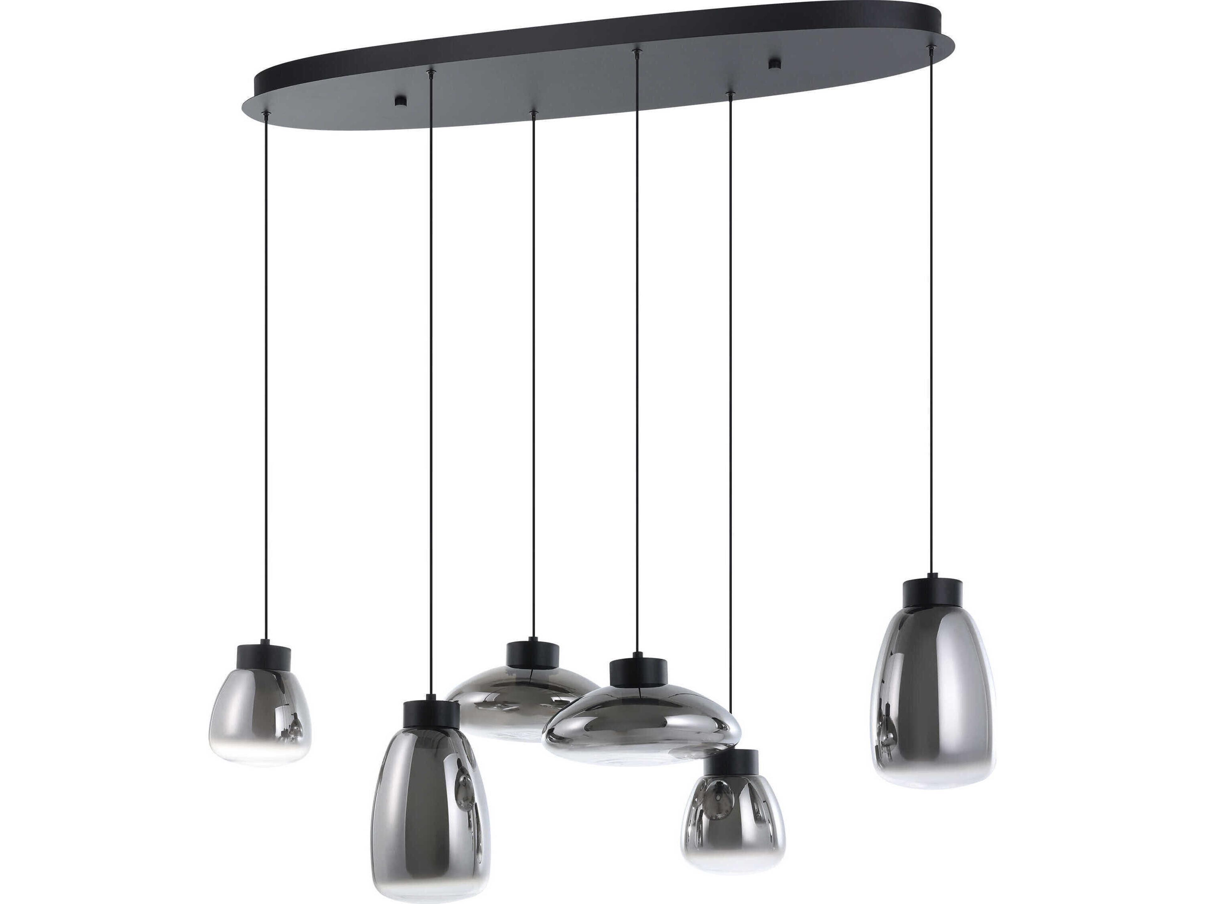 Eglo Sarnarra 6-Light Black Island Pendant