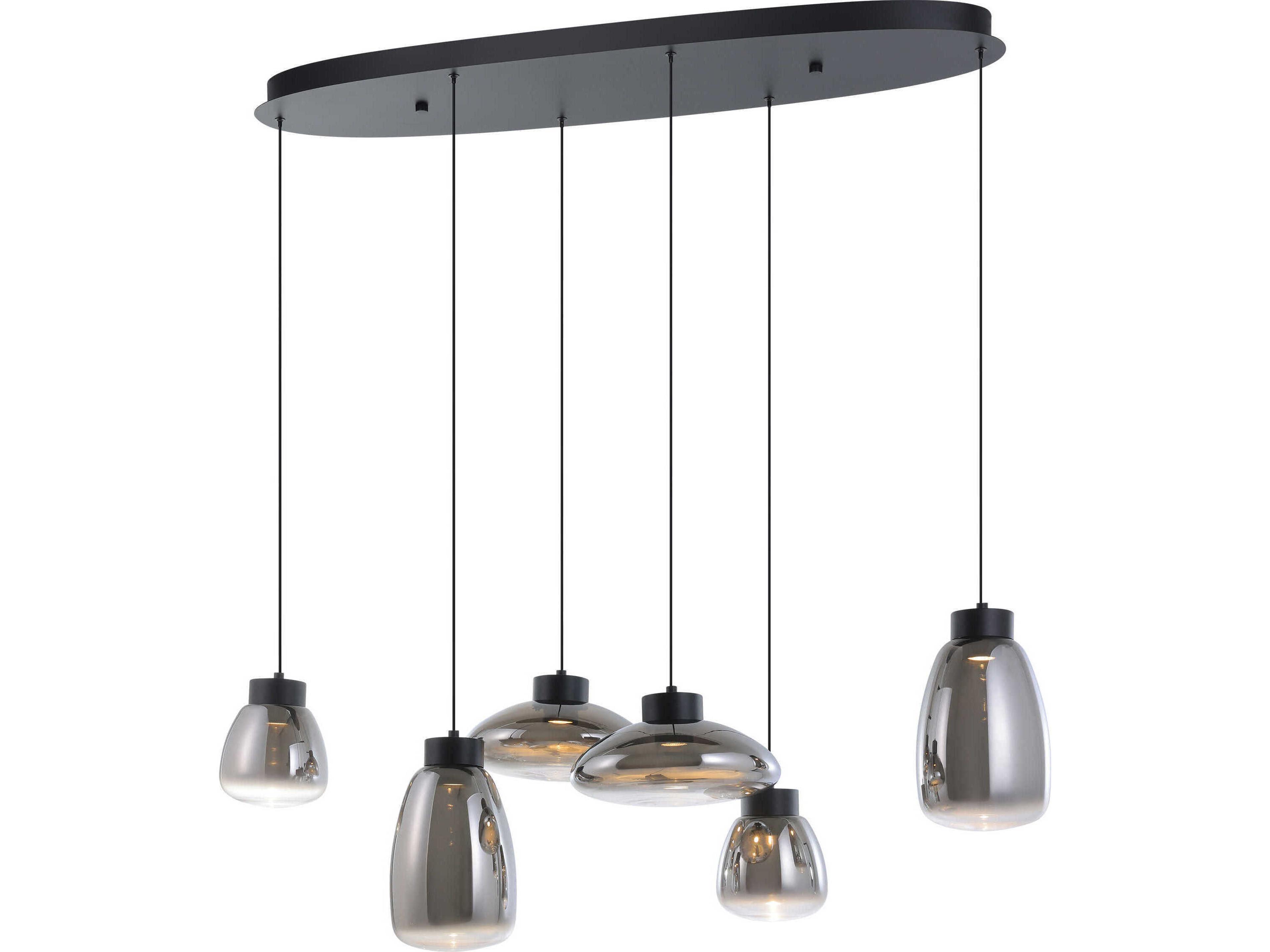 Eglo Sarnarra 6-Light Black Island Pendant