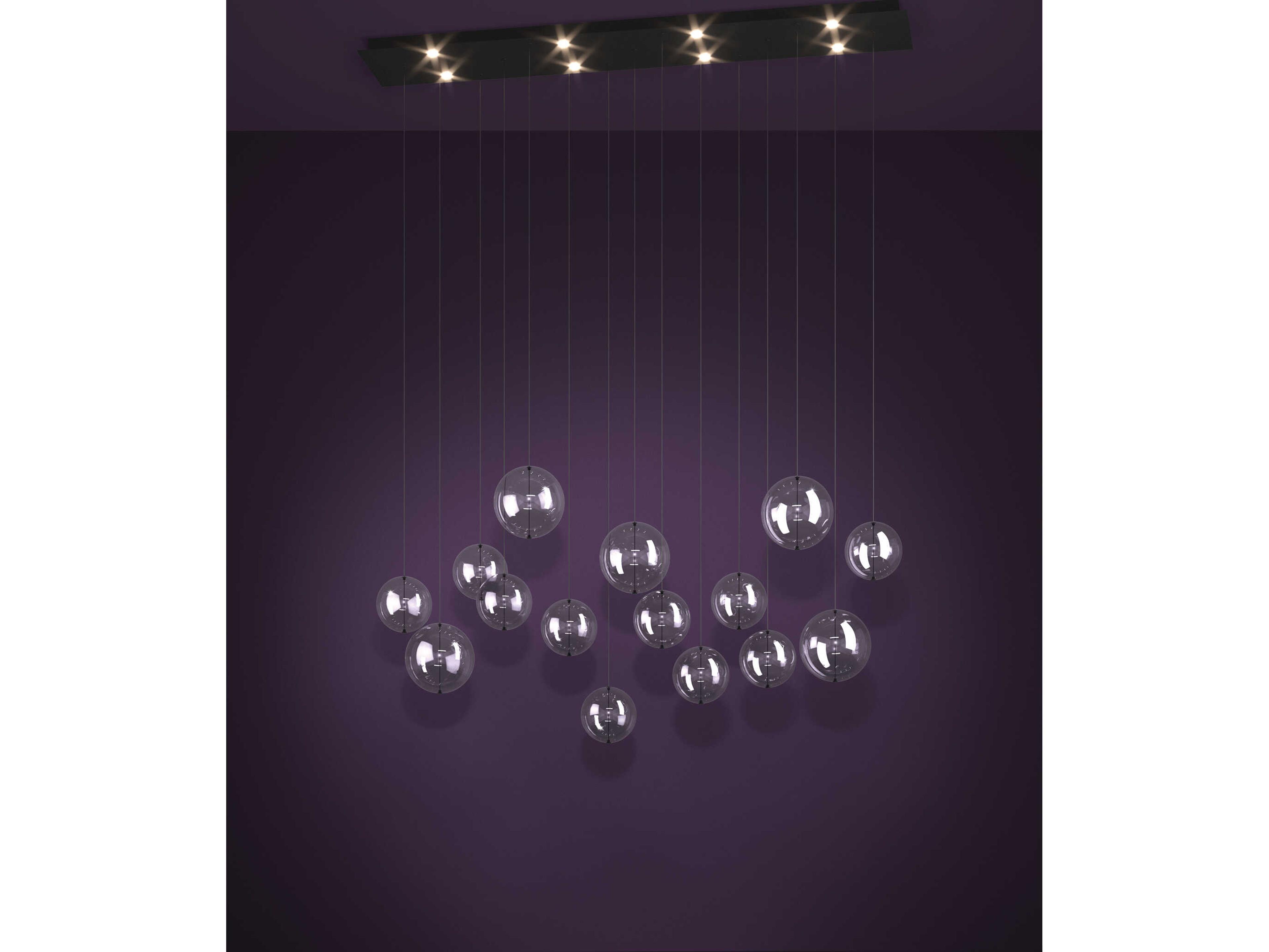 Eglo Espardello 8-Light Black Globe Island Pendant