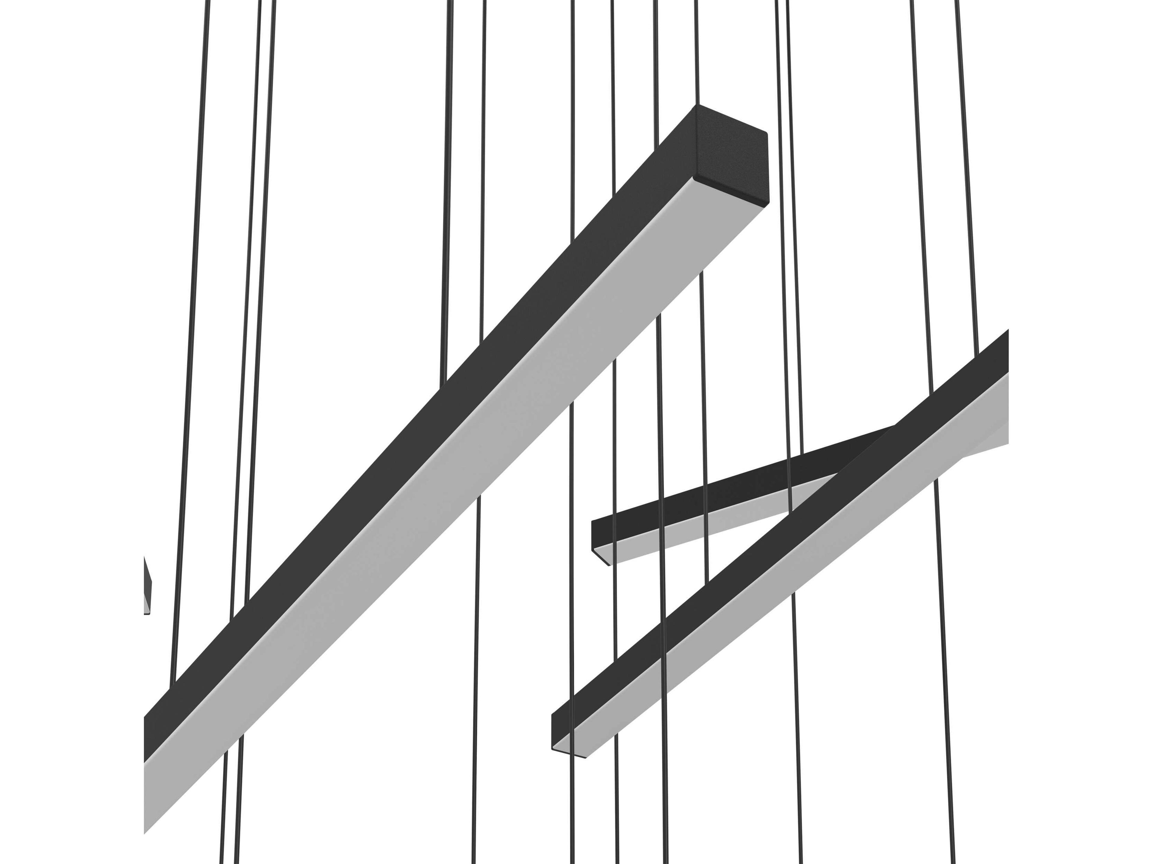 Eglo Lindoza 12-Light Black Linear Pendant