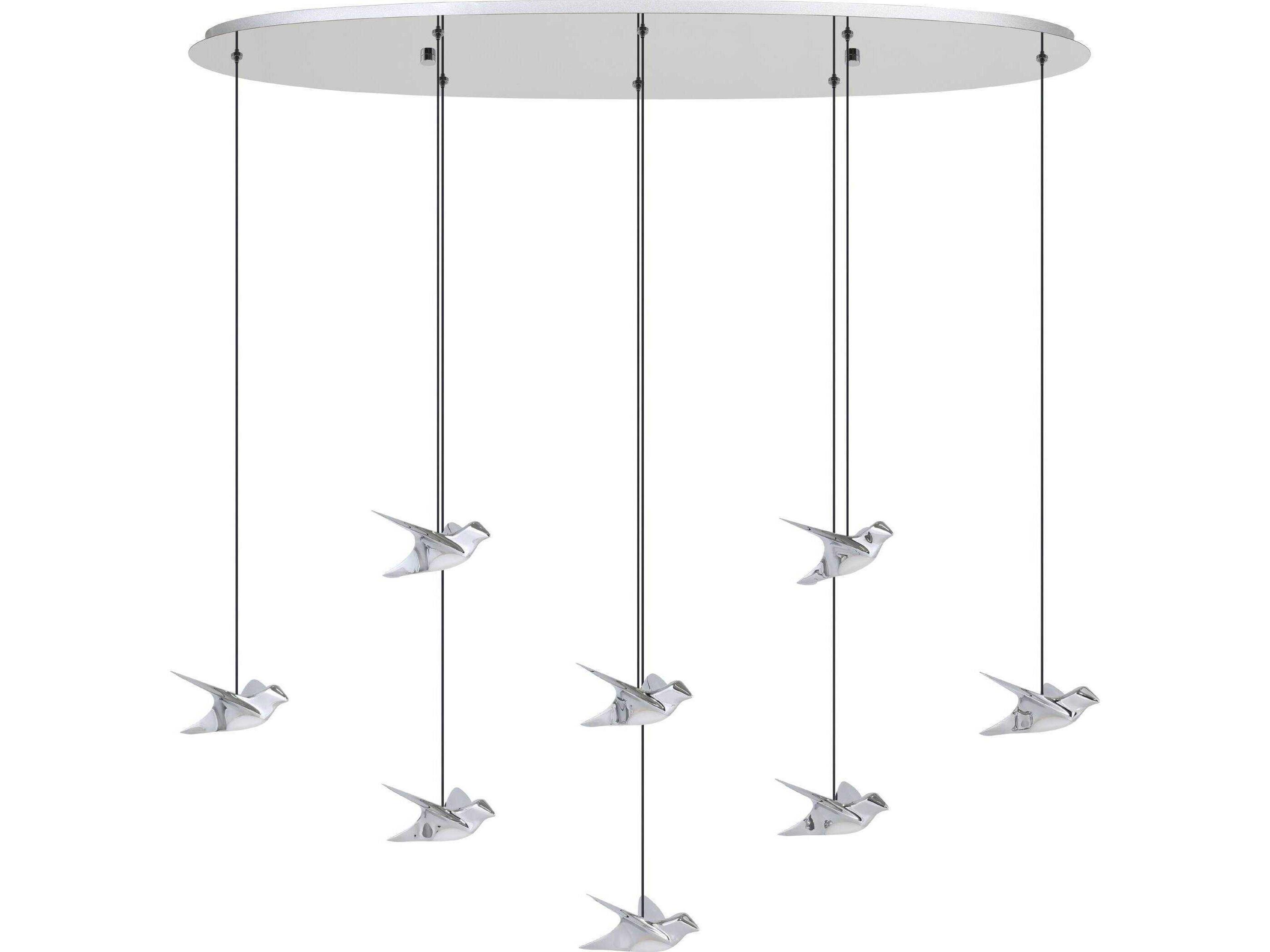 Paratebueno 8-Light Chrome Island Pendant