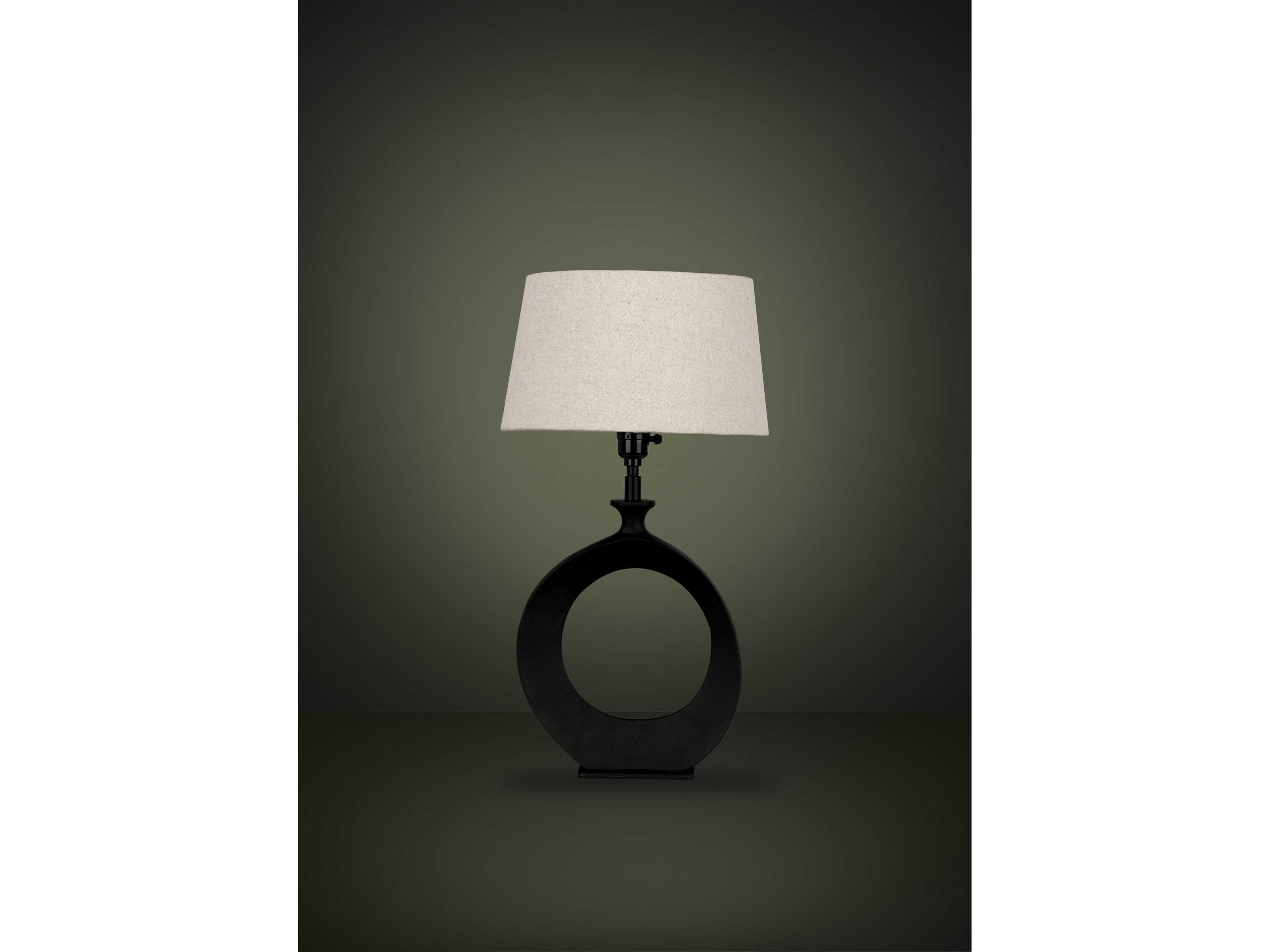 Eglo Diezma Black Natural Exterior White Interior Fabric Table Lamp