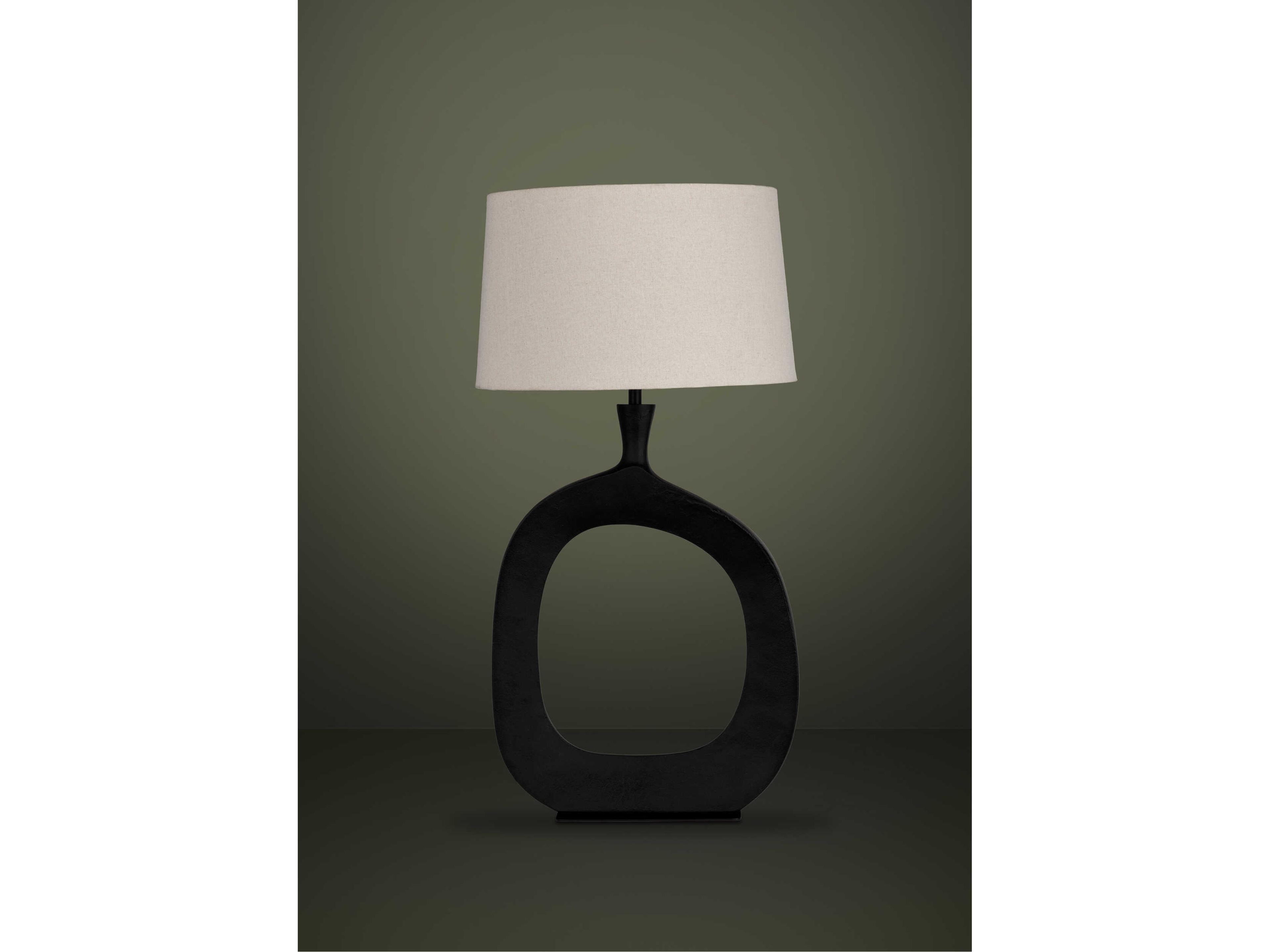 Eglo Diezma Black Natural Exterior White Interior Fabric Buffet Lamp