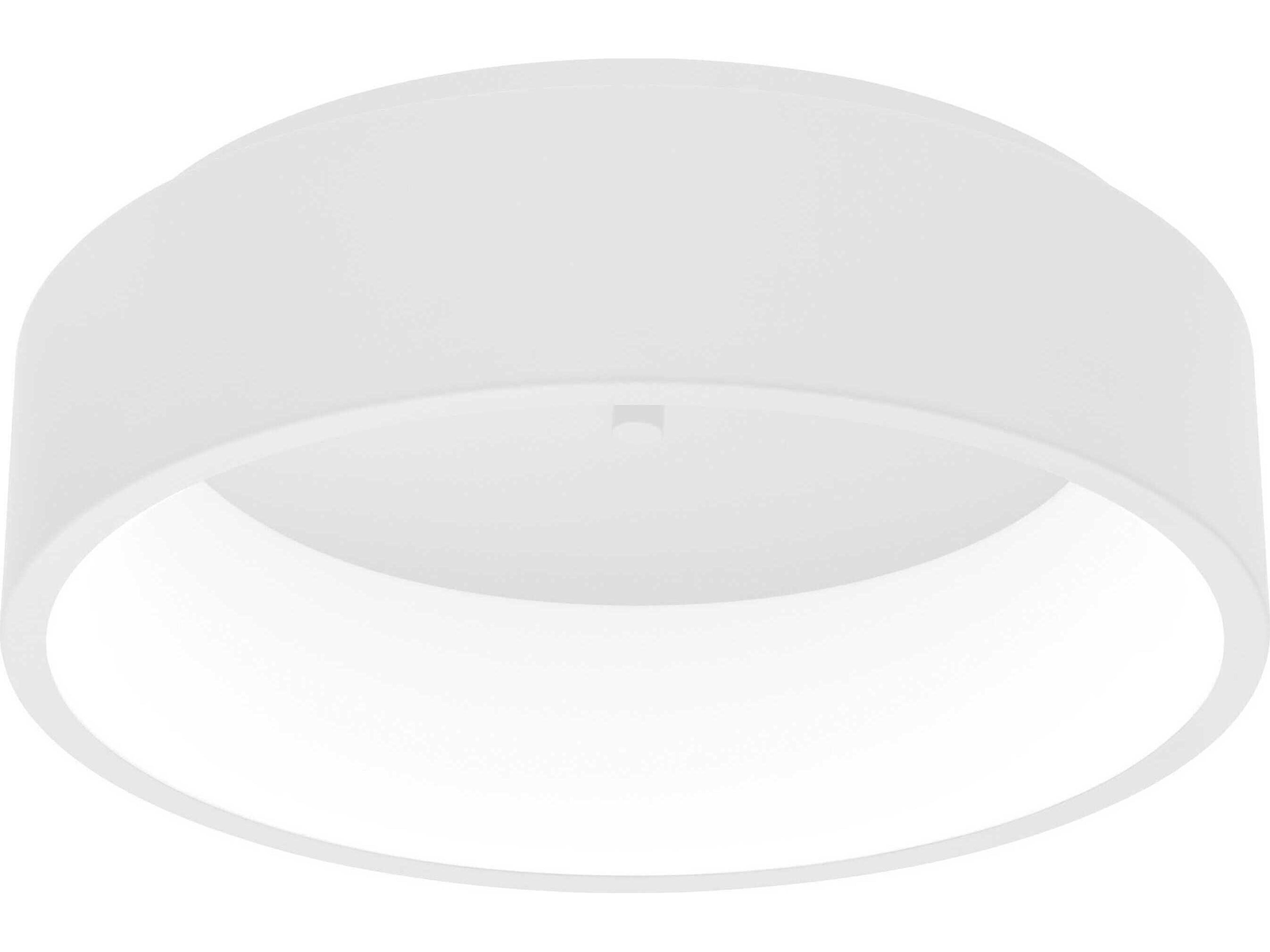 Marghera 1-Light White Round Flush Mount