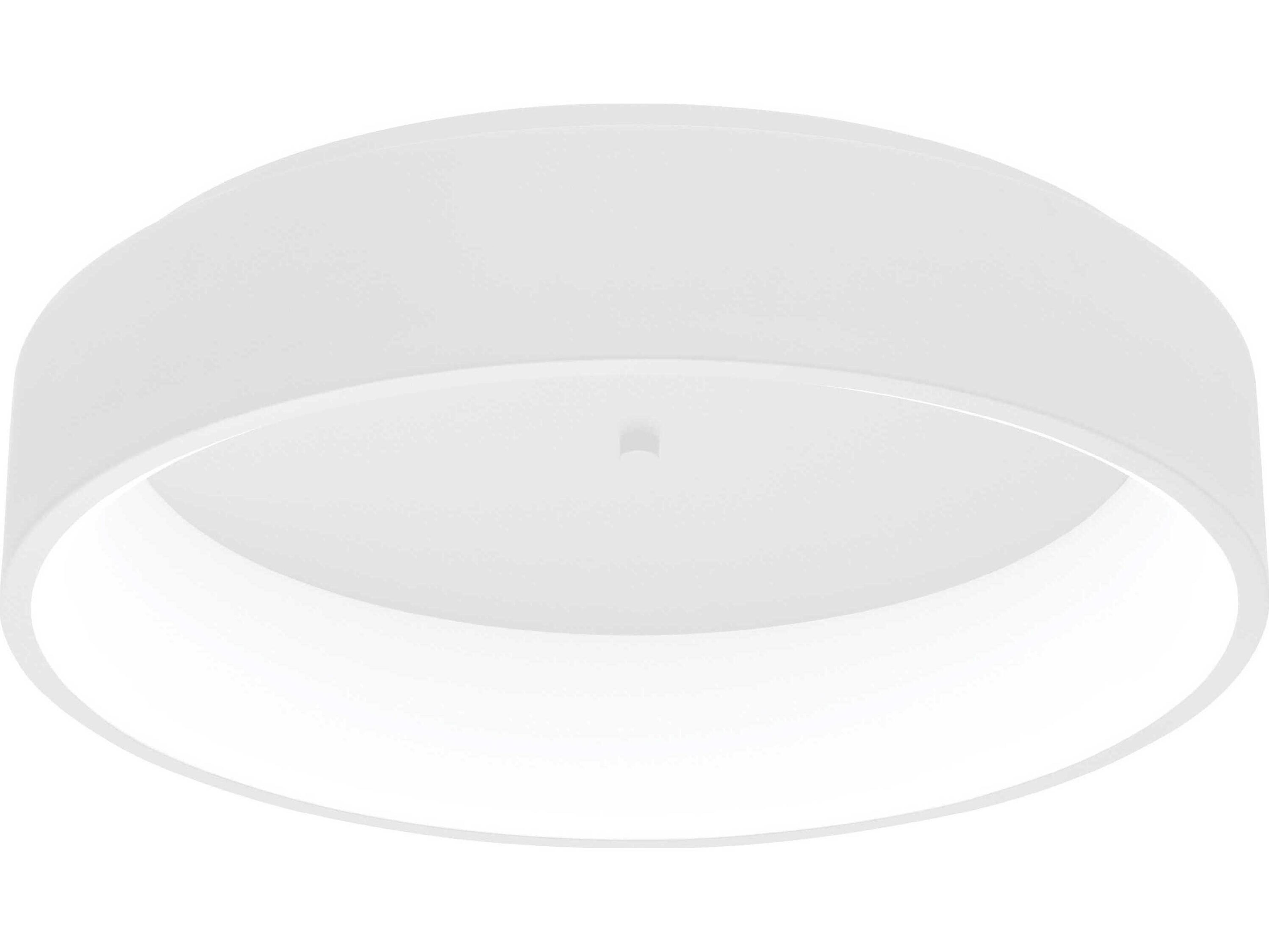 Marghera 1-Light White Round Flush Mount
