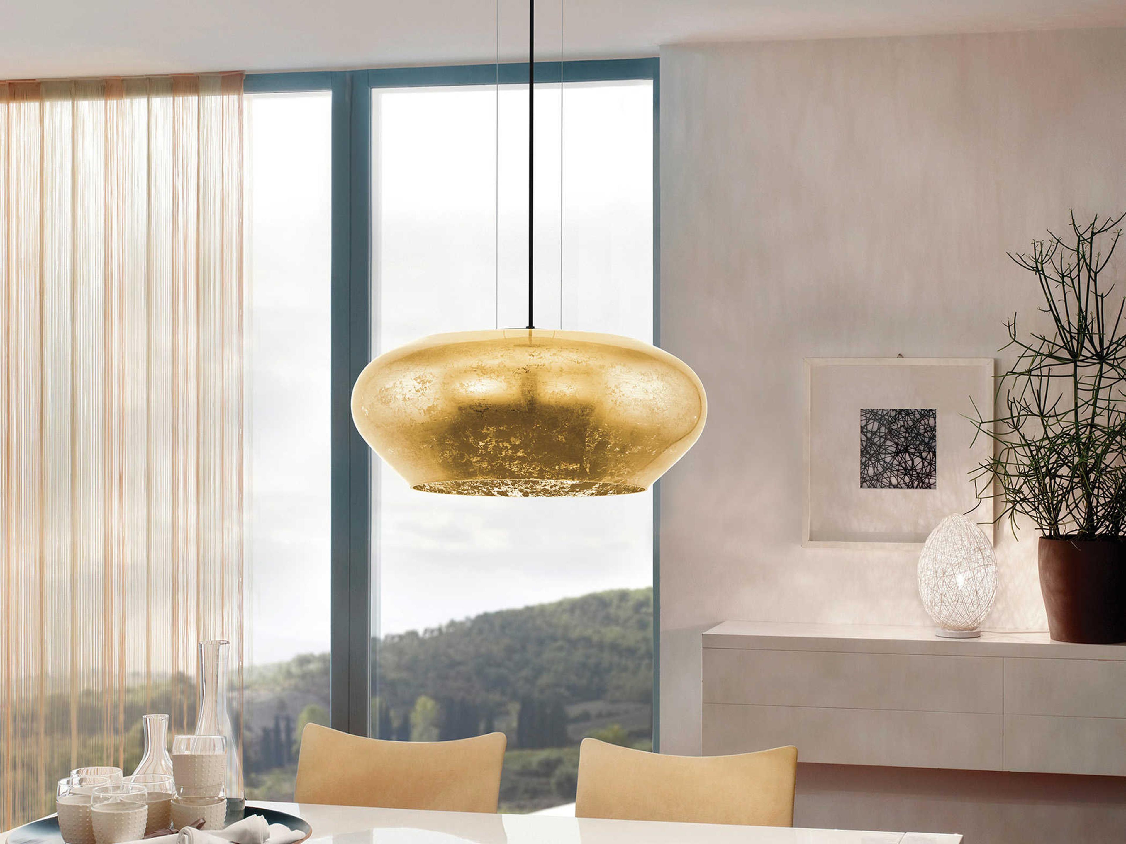 Eglo Priorat 3-Light Black Gold Pendant