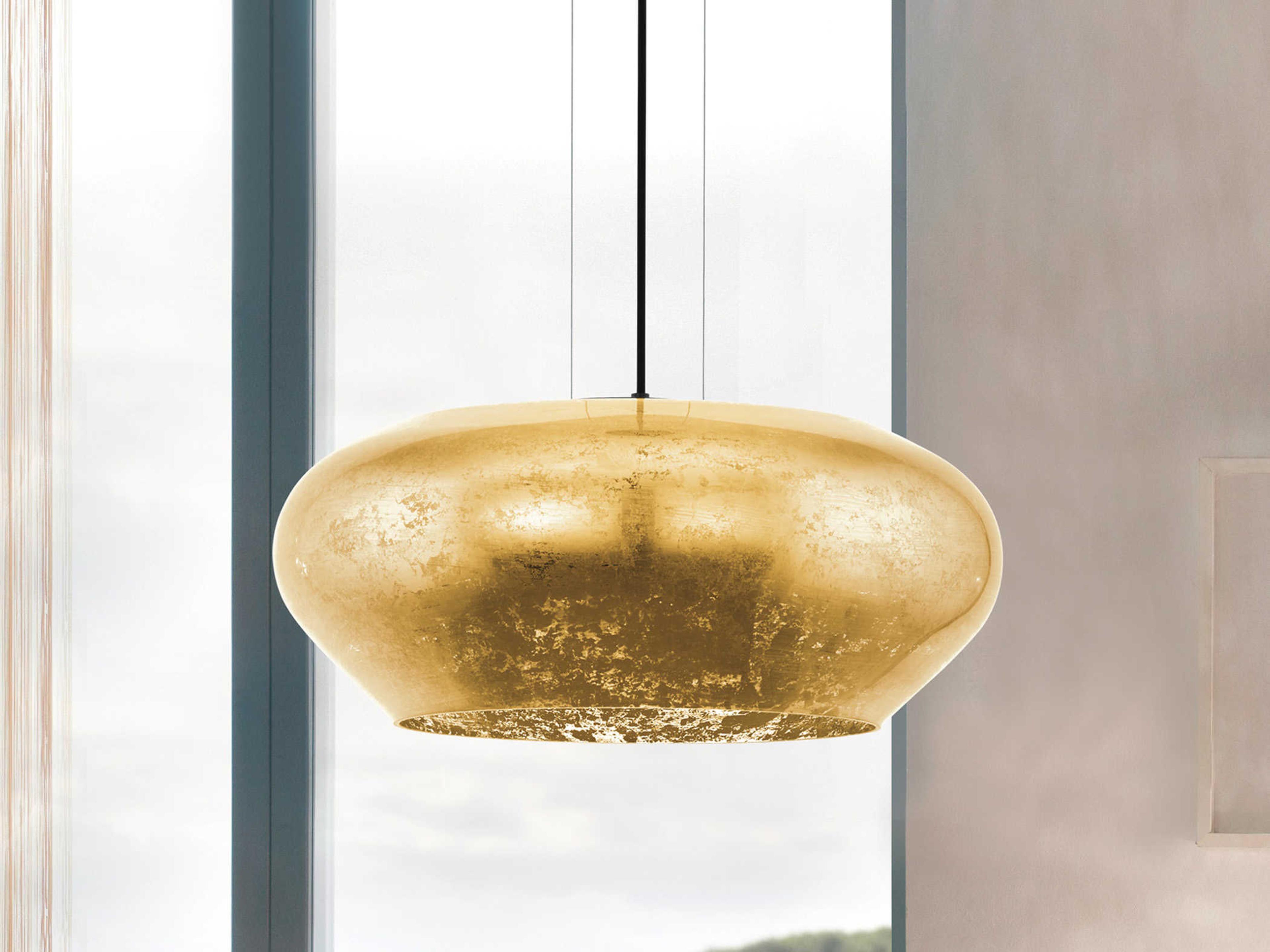 Eglo Priorat 3-Light Black Gold Pendant