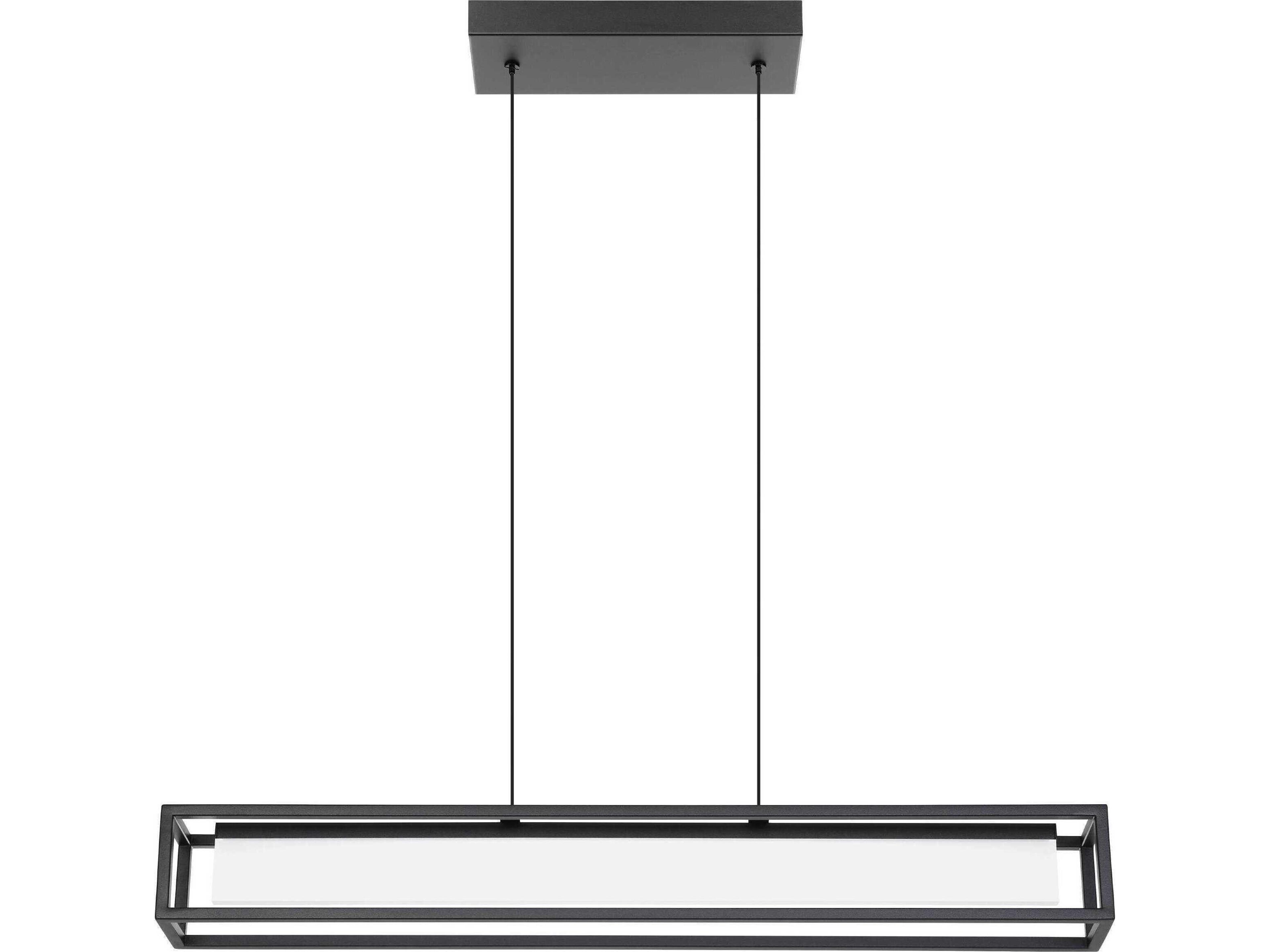 Gualajo 1-Light Black Island Pendant