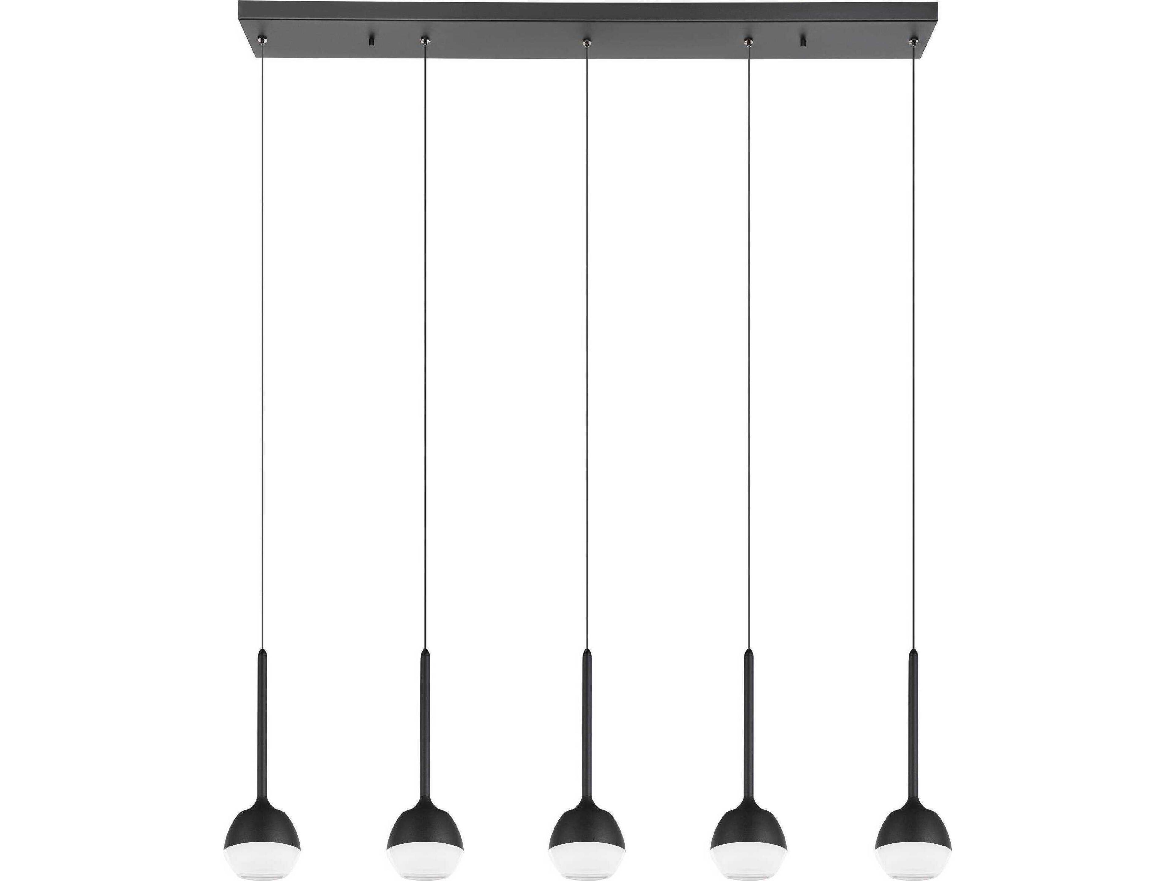 Eglo Nucetto 1-Light Black Island Pendant