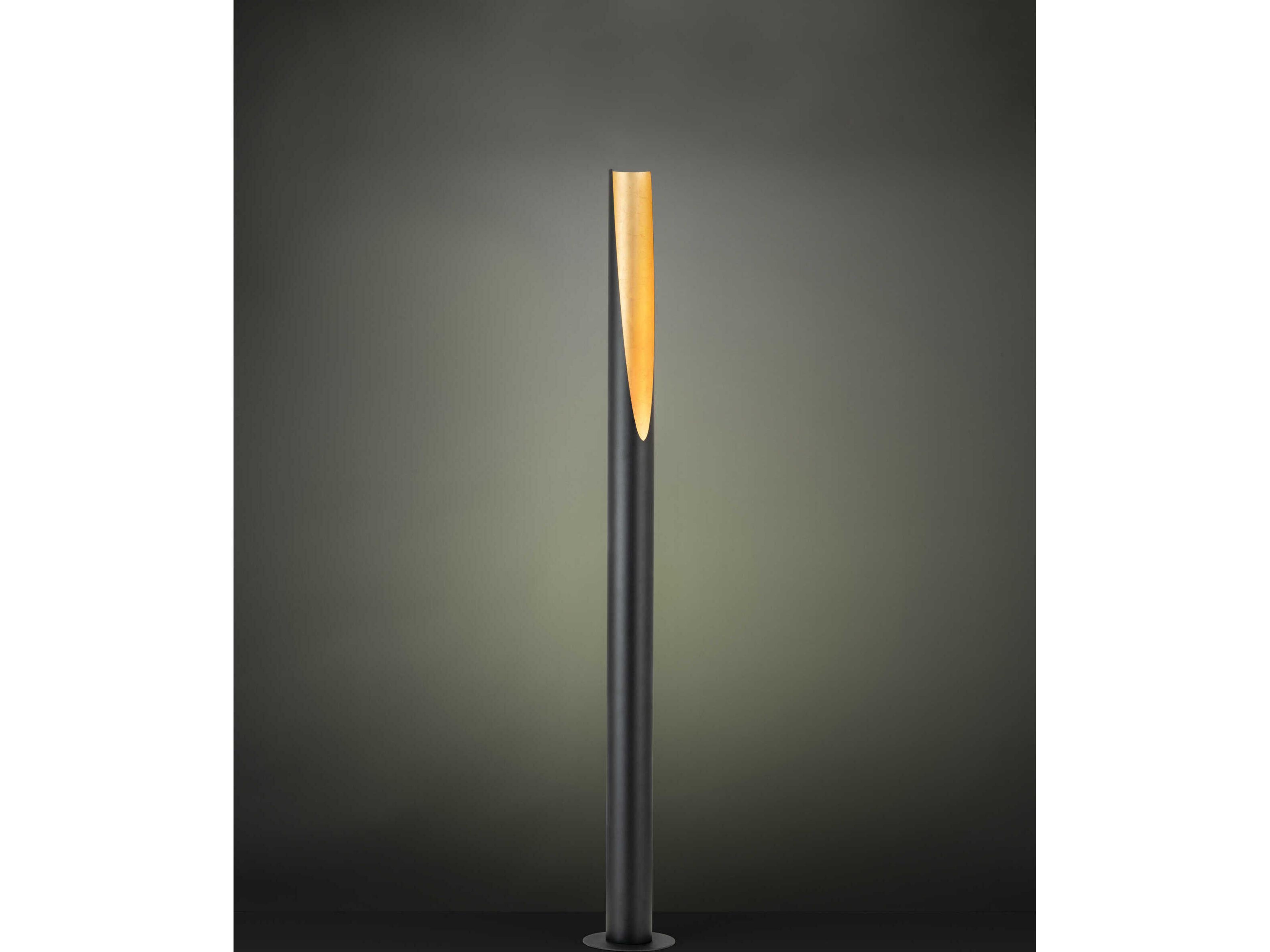 Eglo Prebone Black Gold Leaf Floor Lamp