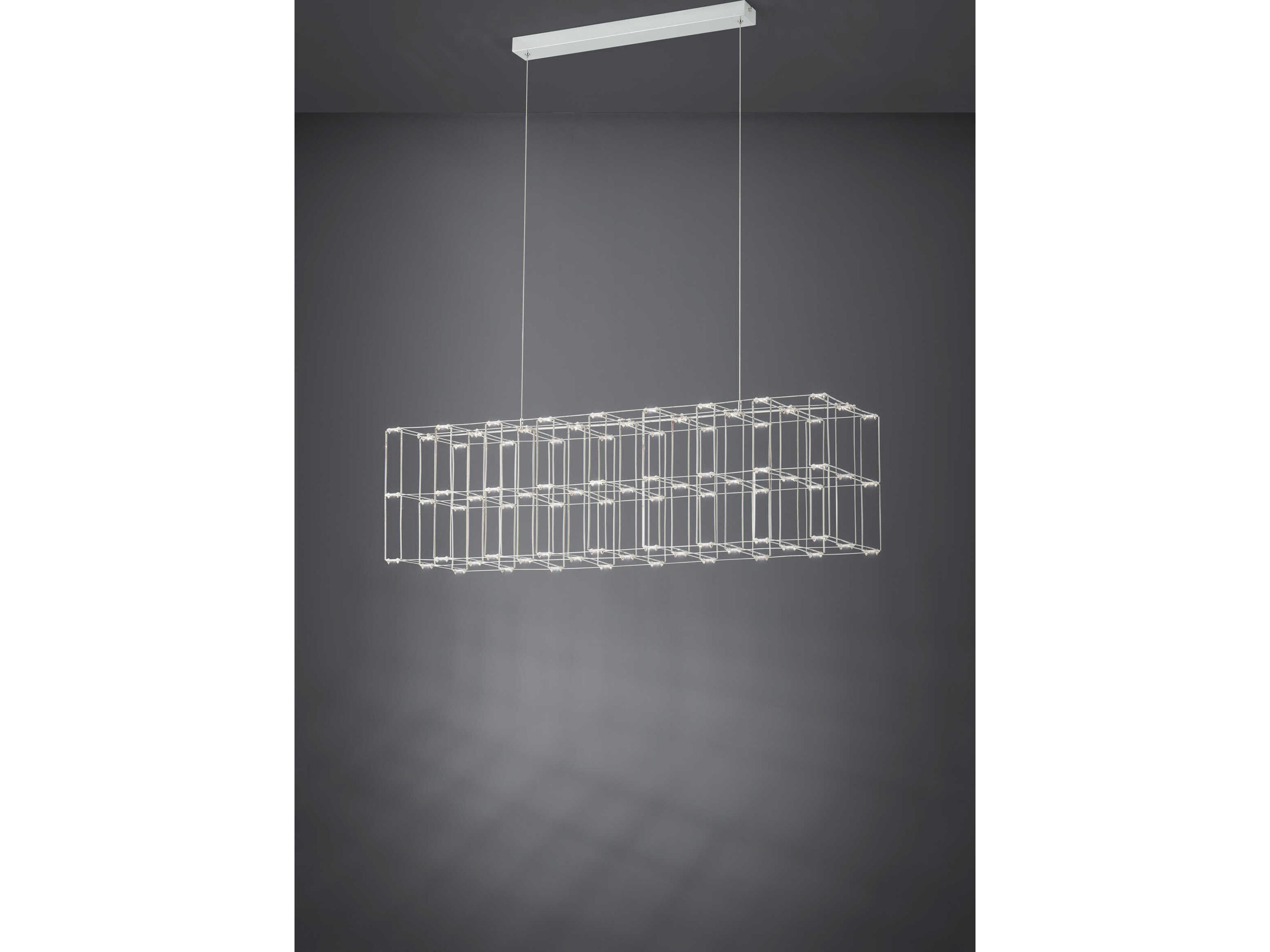 Eglo Frontera 81-Light Chrome Geometric Island Pendant