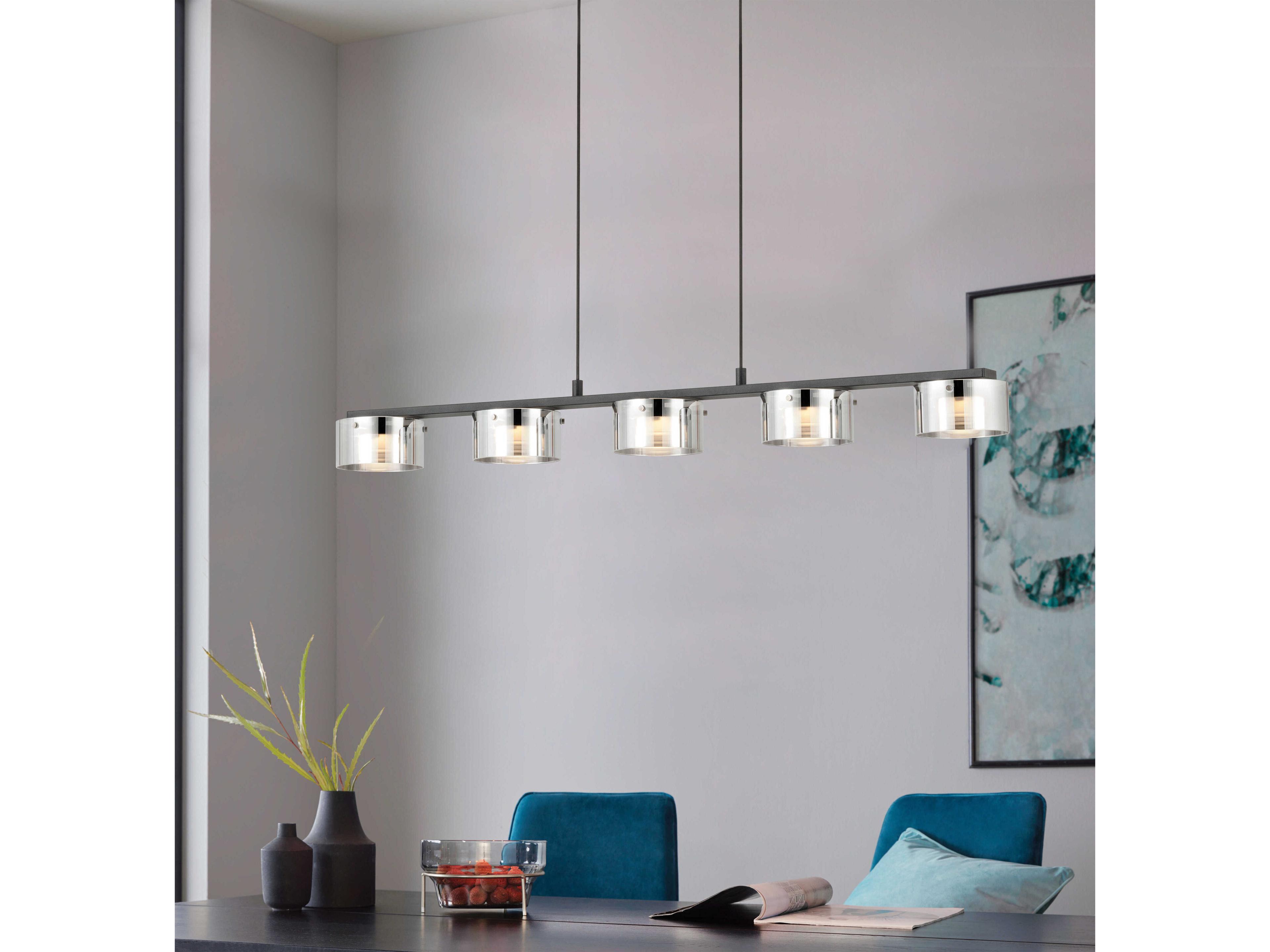 Eglo Copillus 5-Light Black Island Pendant
