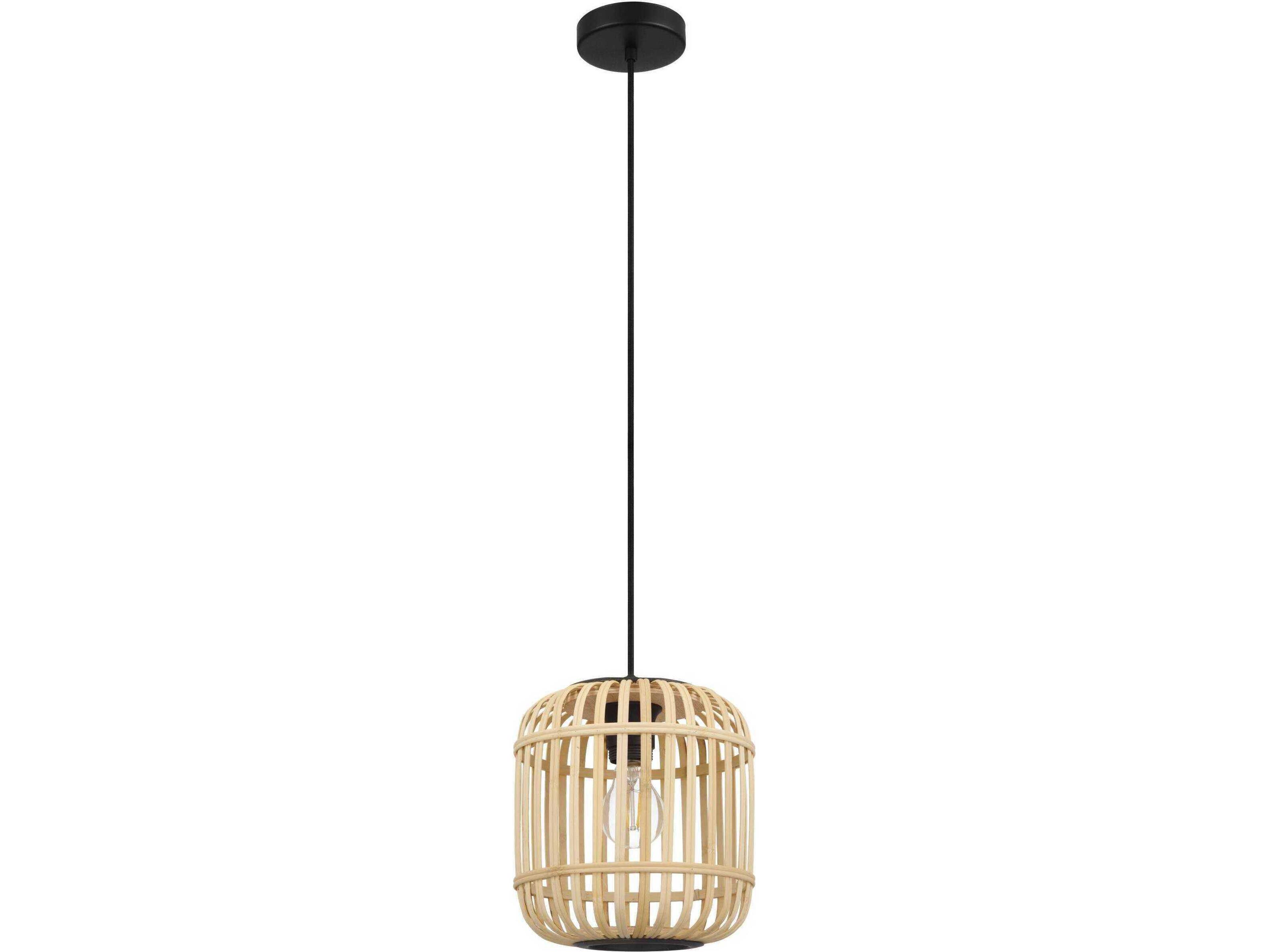 Eglo Bordesley 1-Light Black Mini Pendant