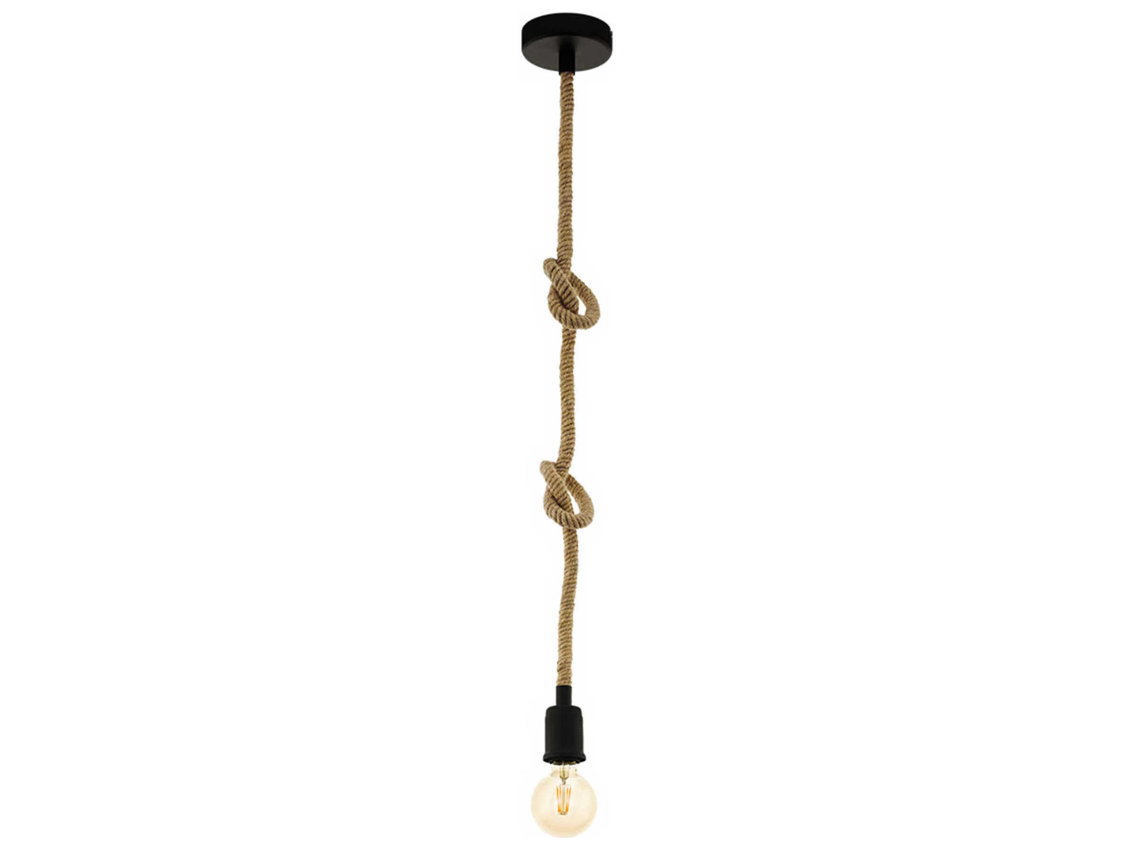 Eglo Rampside 1-Light Black Mini Pendant