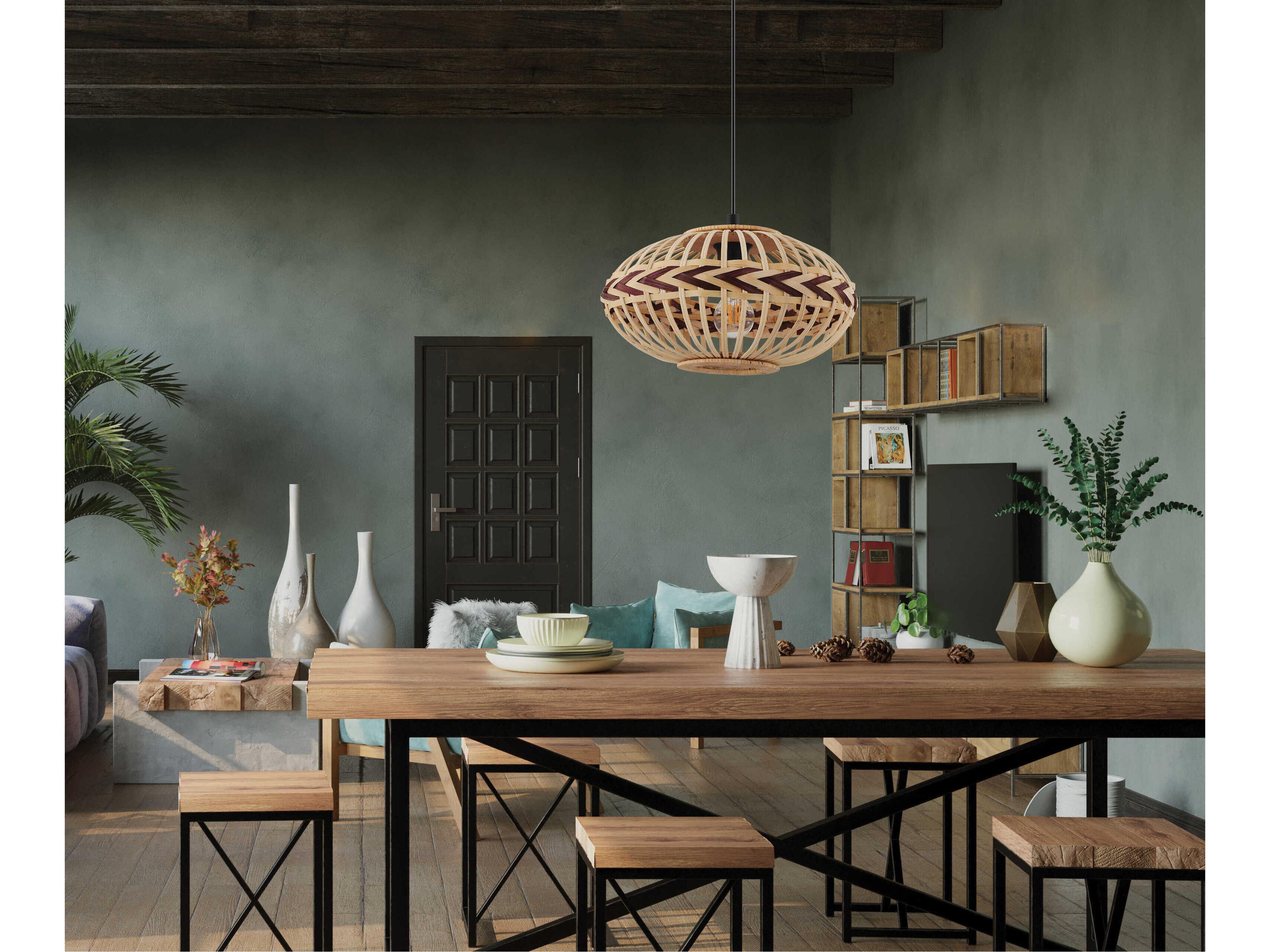 Eglo Dondarrion 1-Light Black Pendant