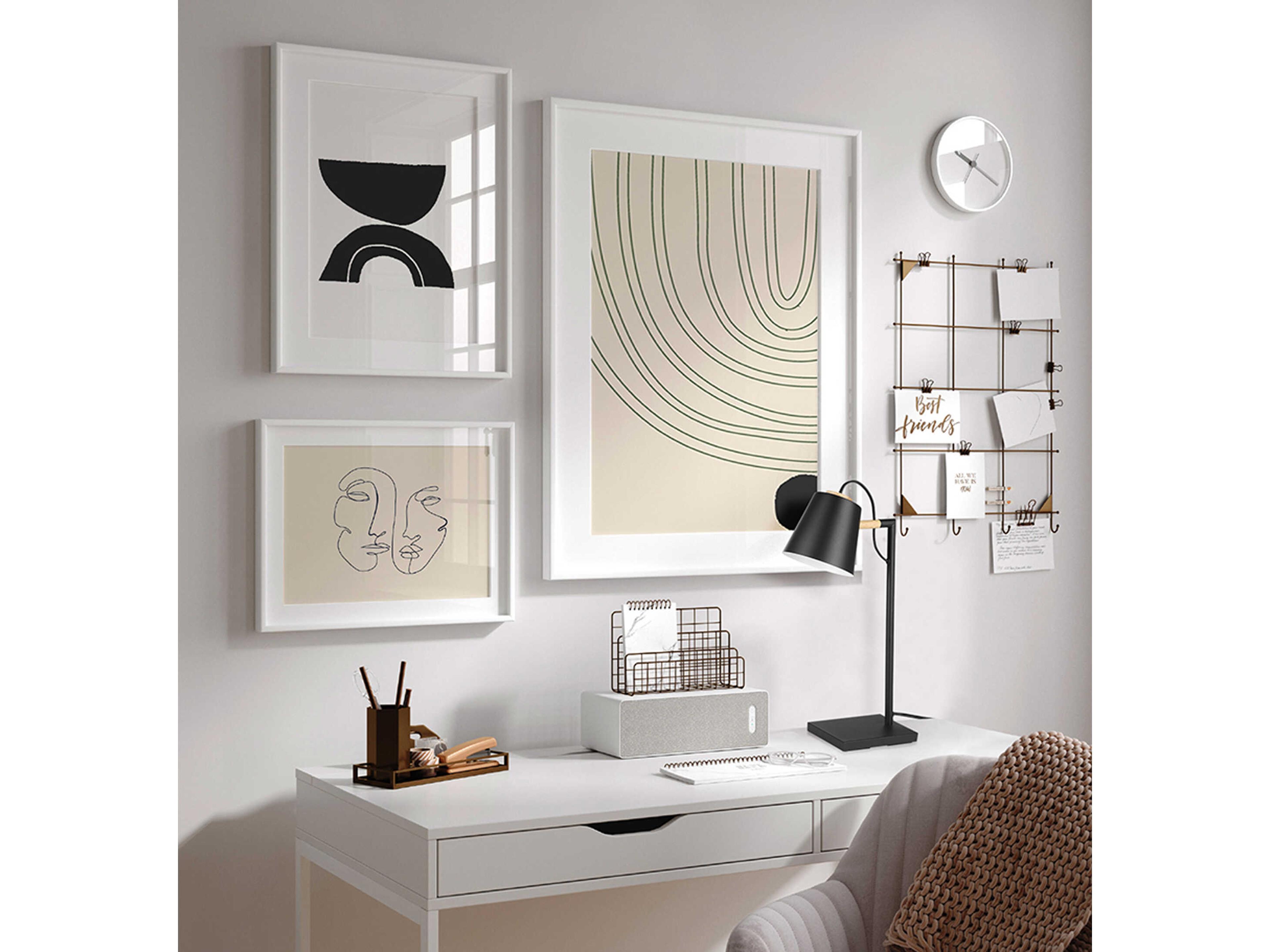 Eglo Lacey Structured Black Natural Wood Desk Lamp