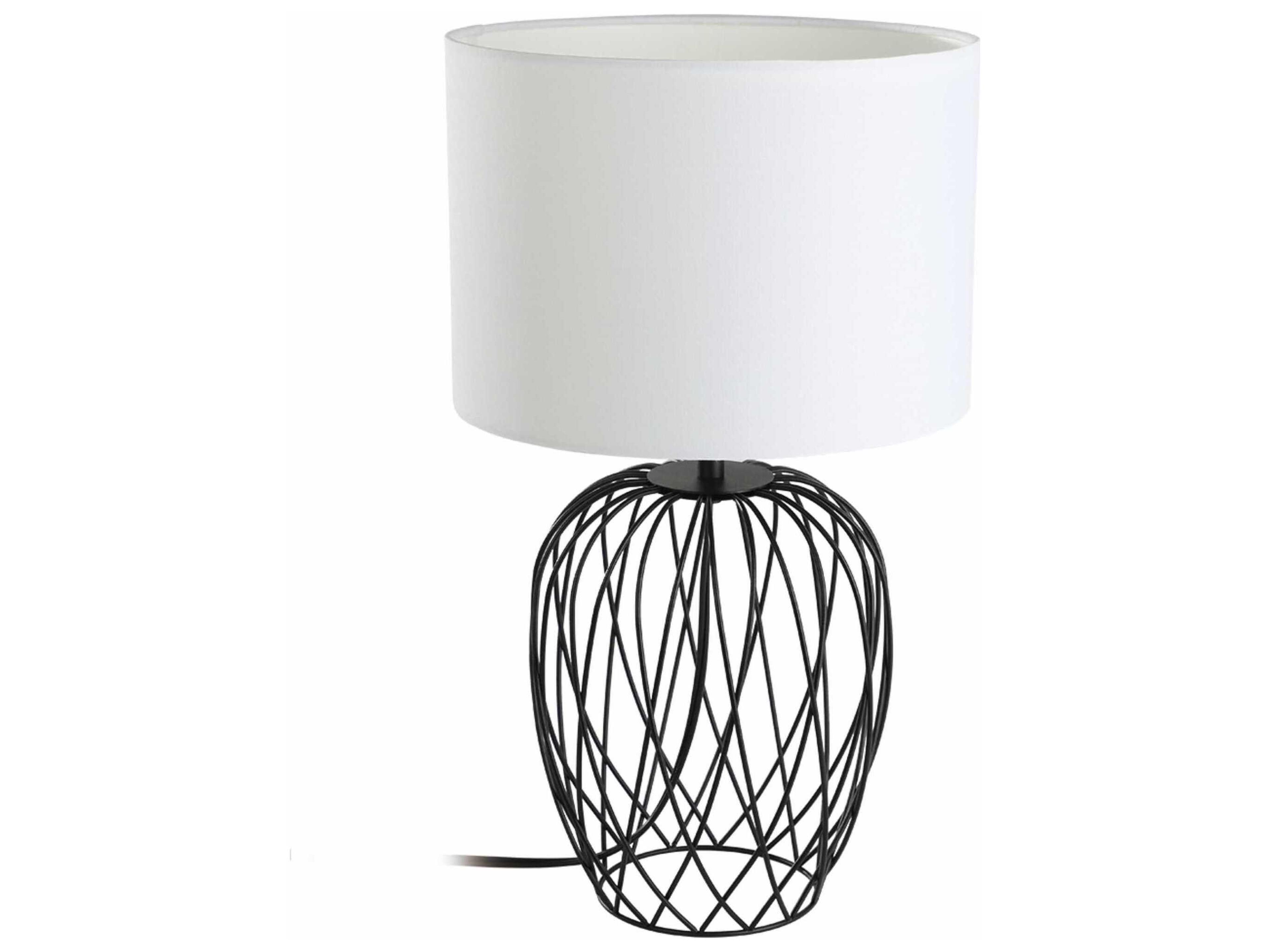 Nimlet Black White Fabric Table Lamp