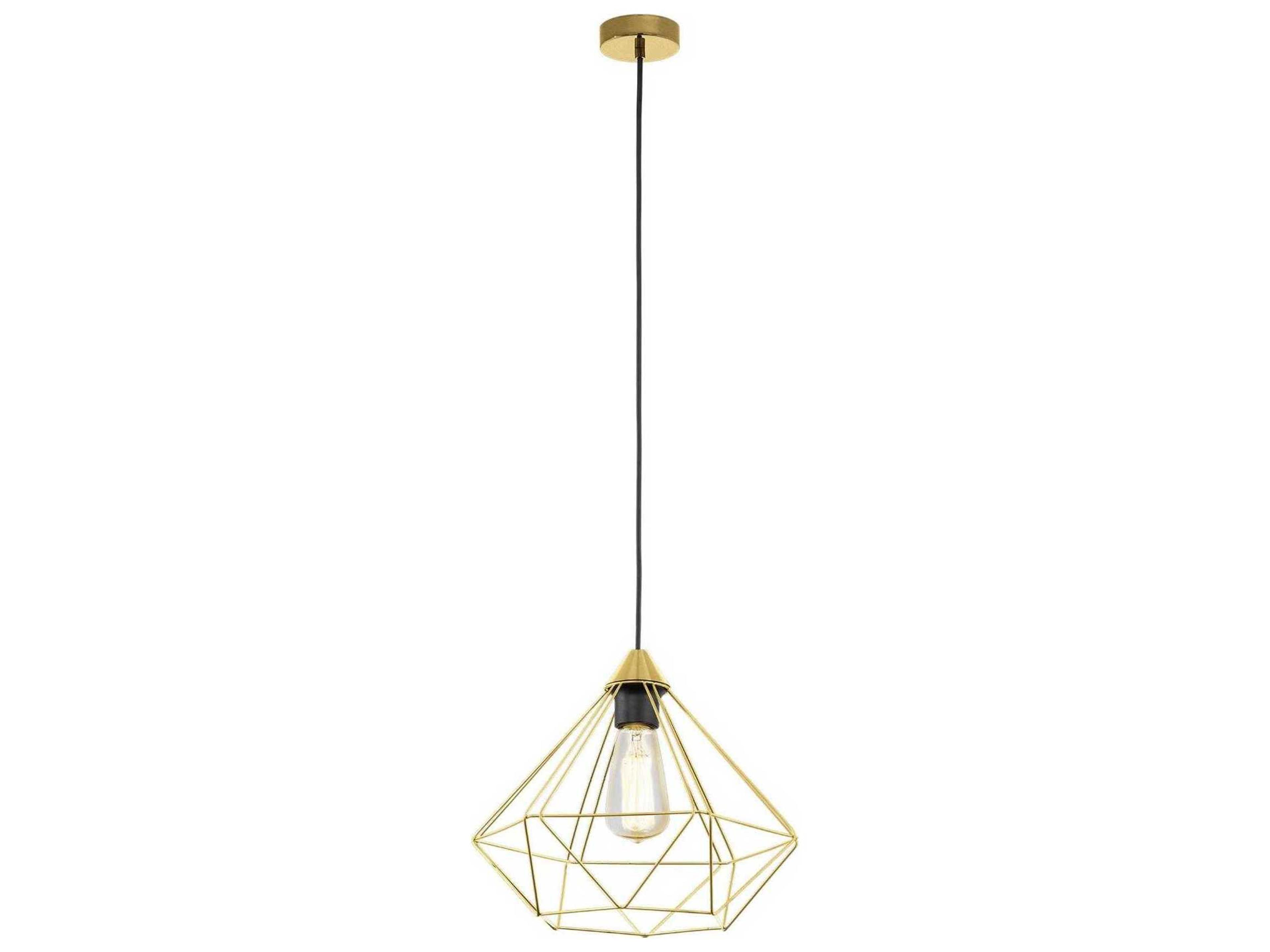 Tarbes 1-Light Brushed Brass Pendant