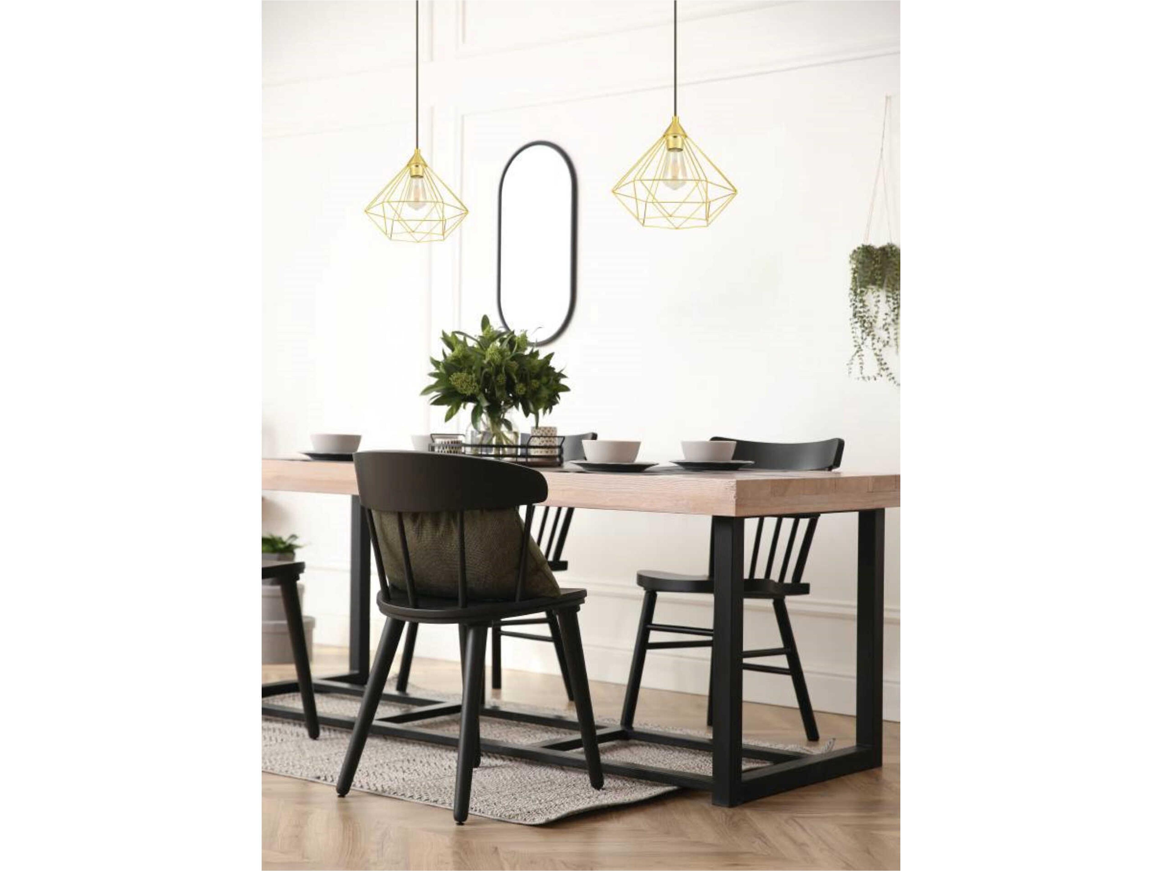 Eglo Tarbes 1-Light Brushed Brass Pendant