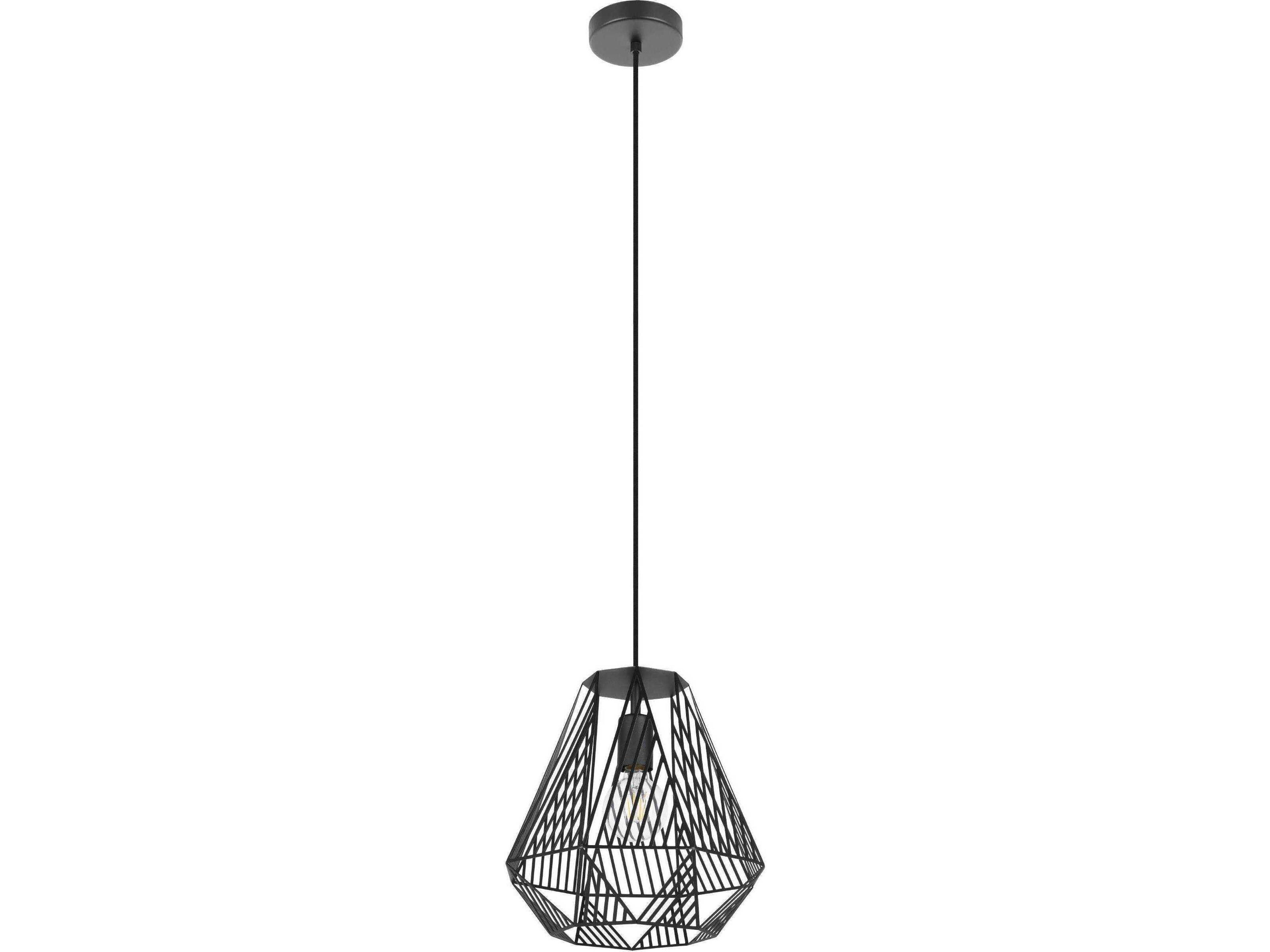 Stype 1-Light Black Pendant