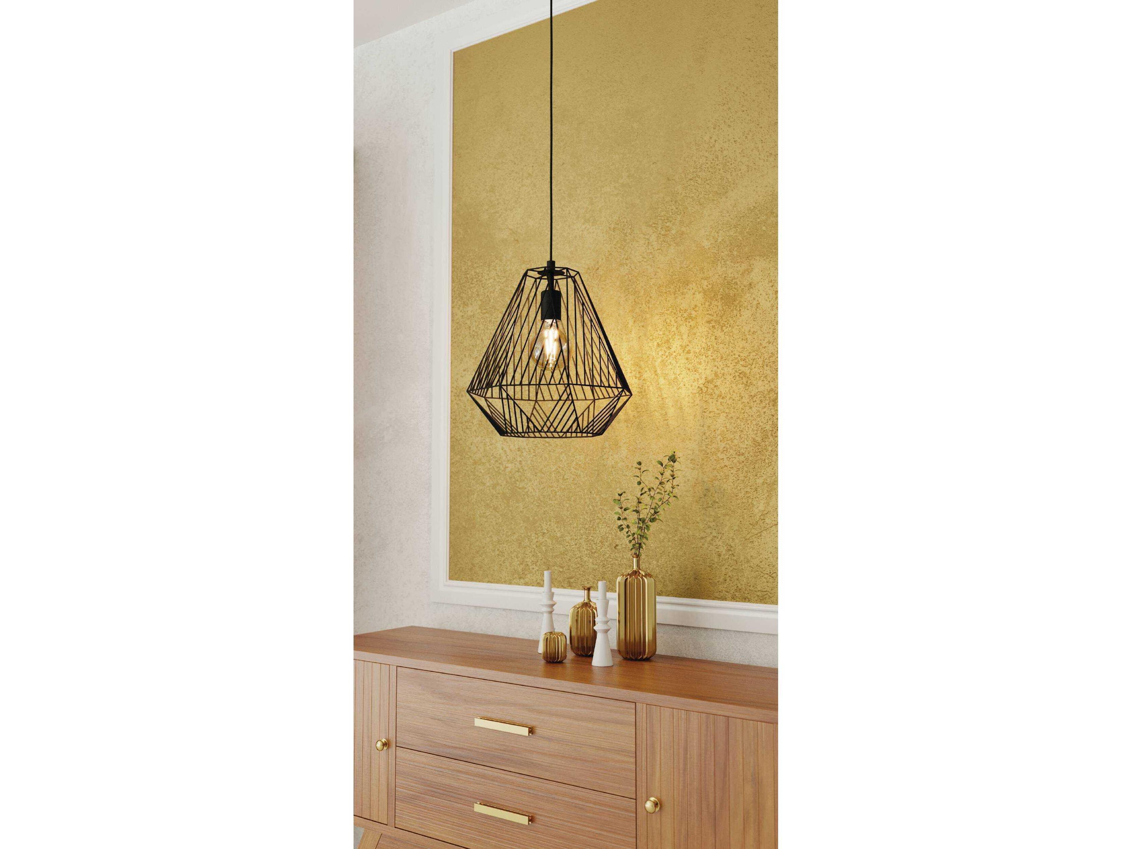 Eglo Stype 1-Light Black Pendant