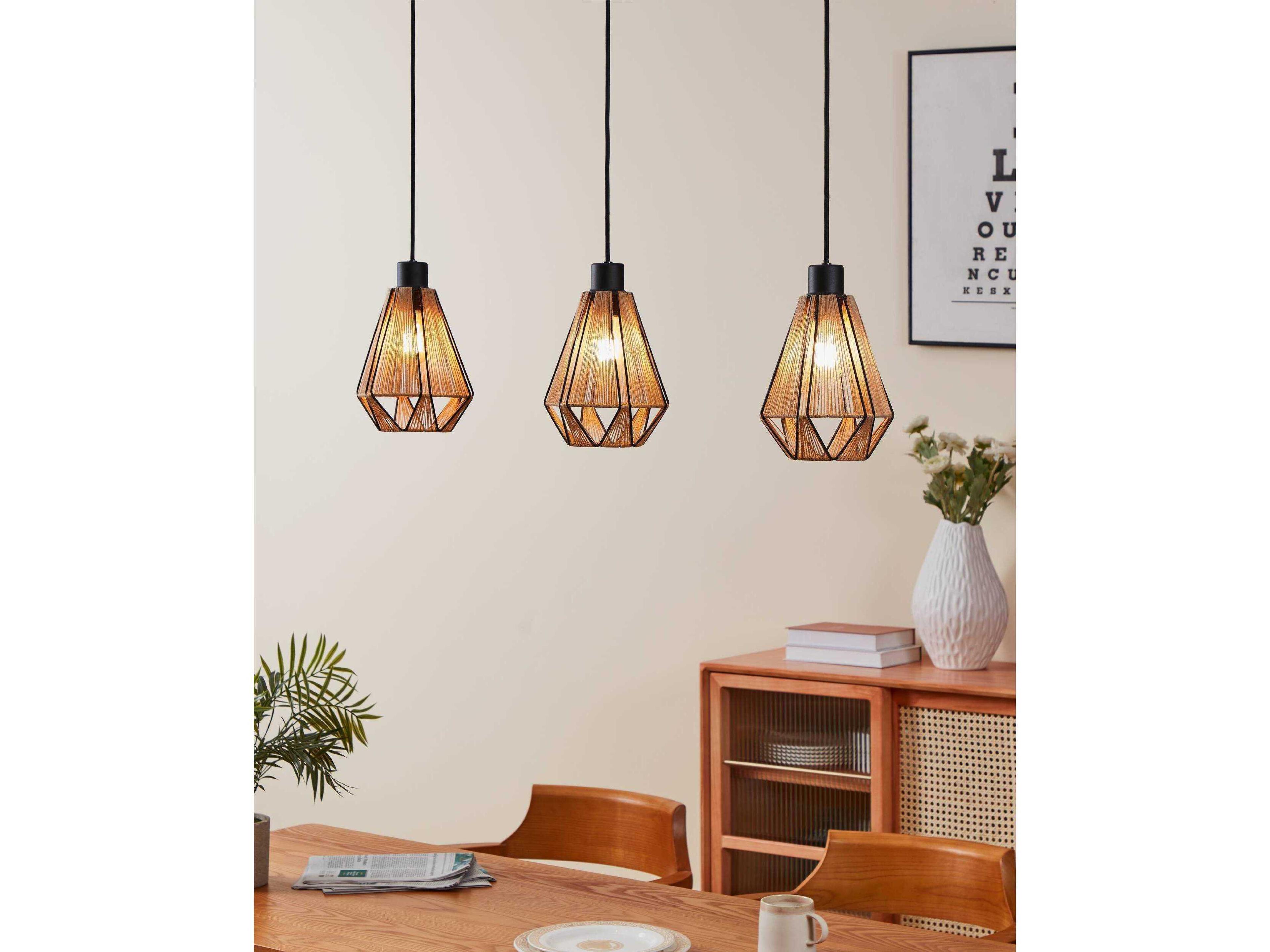 Eglo Adwickle 3-Light Black Island Pendant