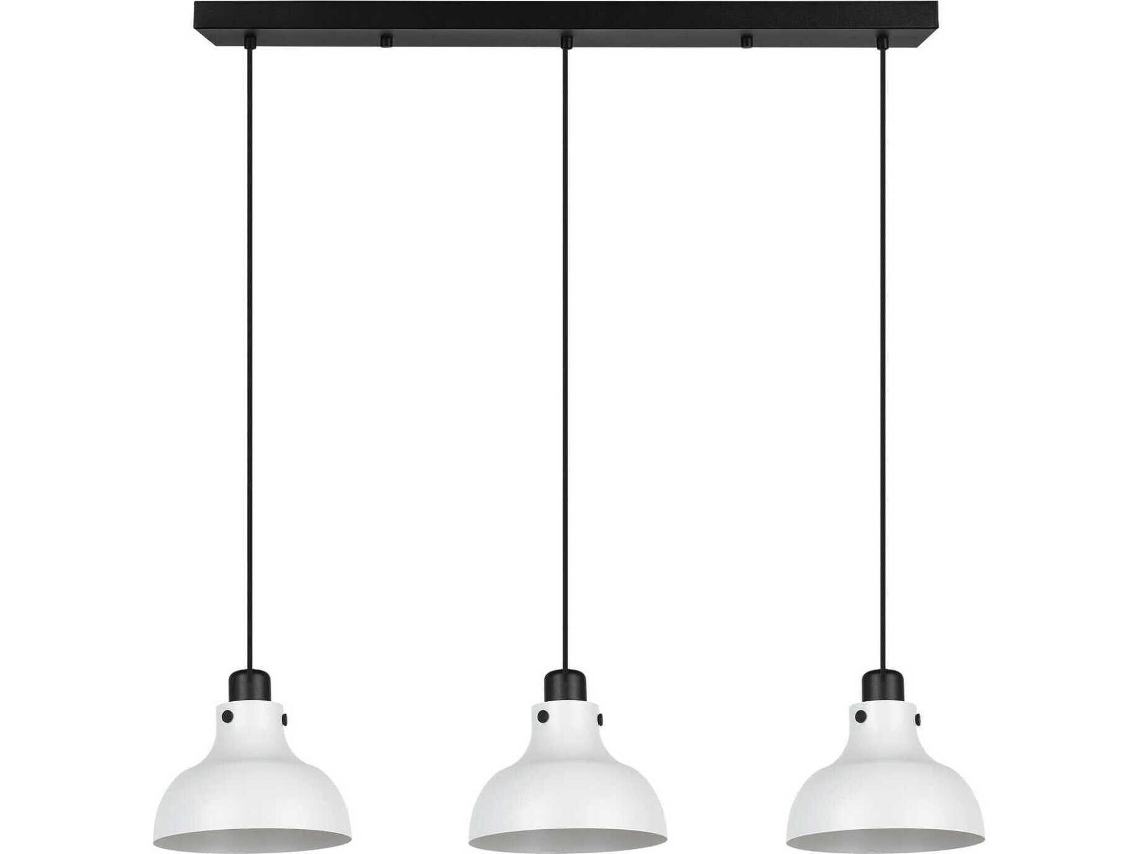 Matlock 3-Light Black Gray Island Pendant