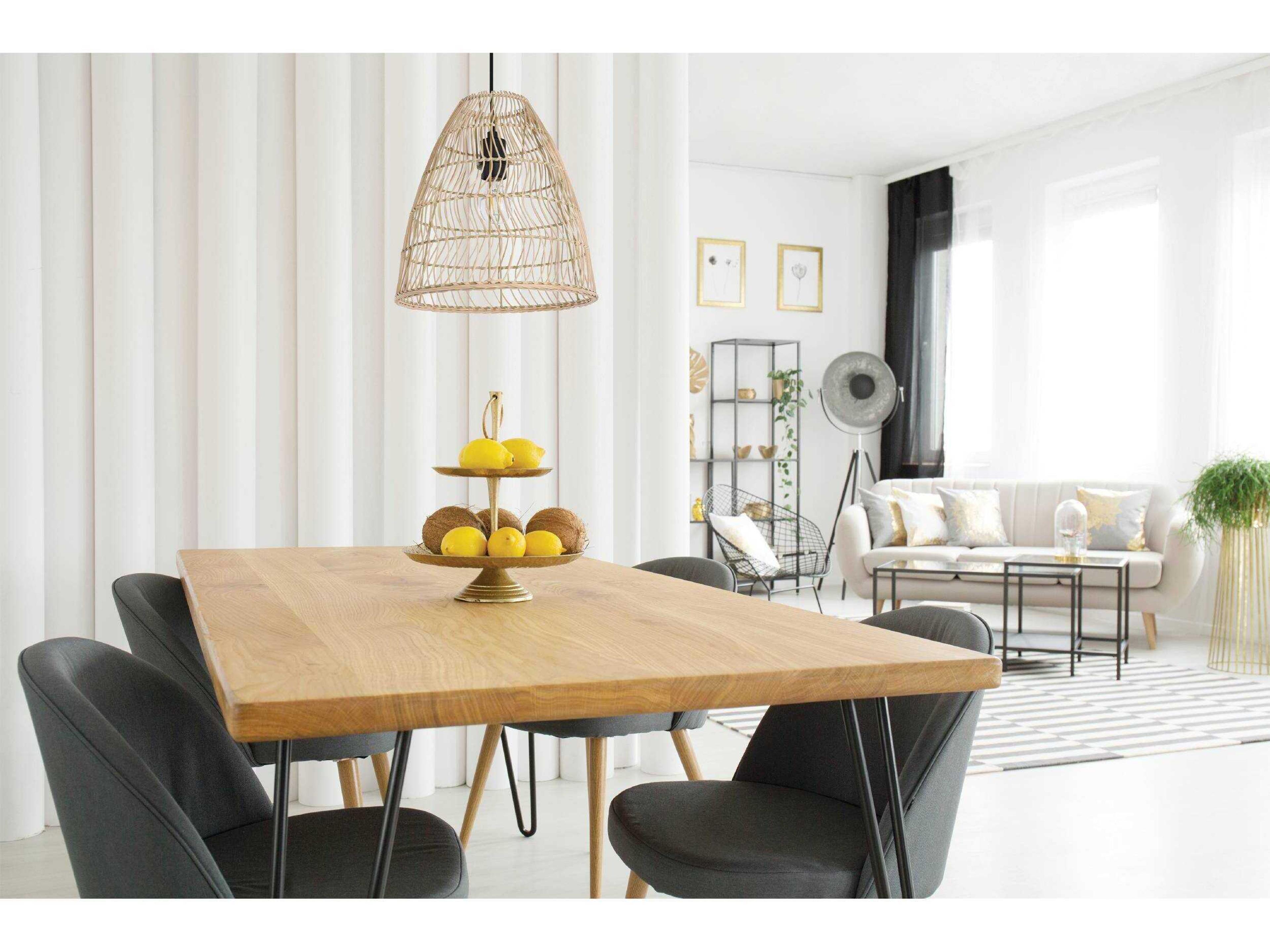 Eglo Ayesgarth 1-Light Black Brown Pendant