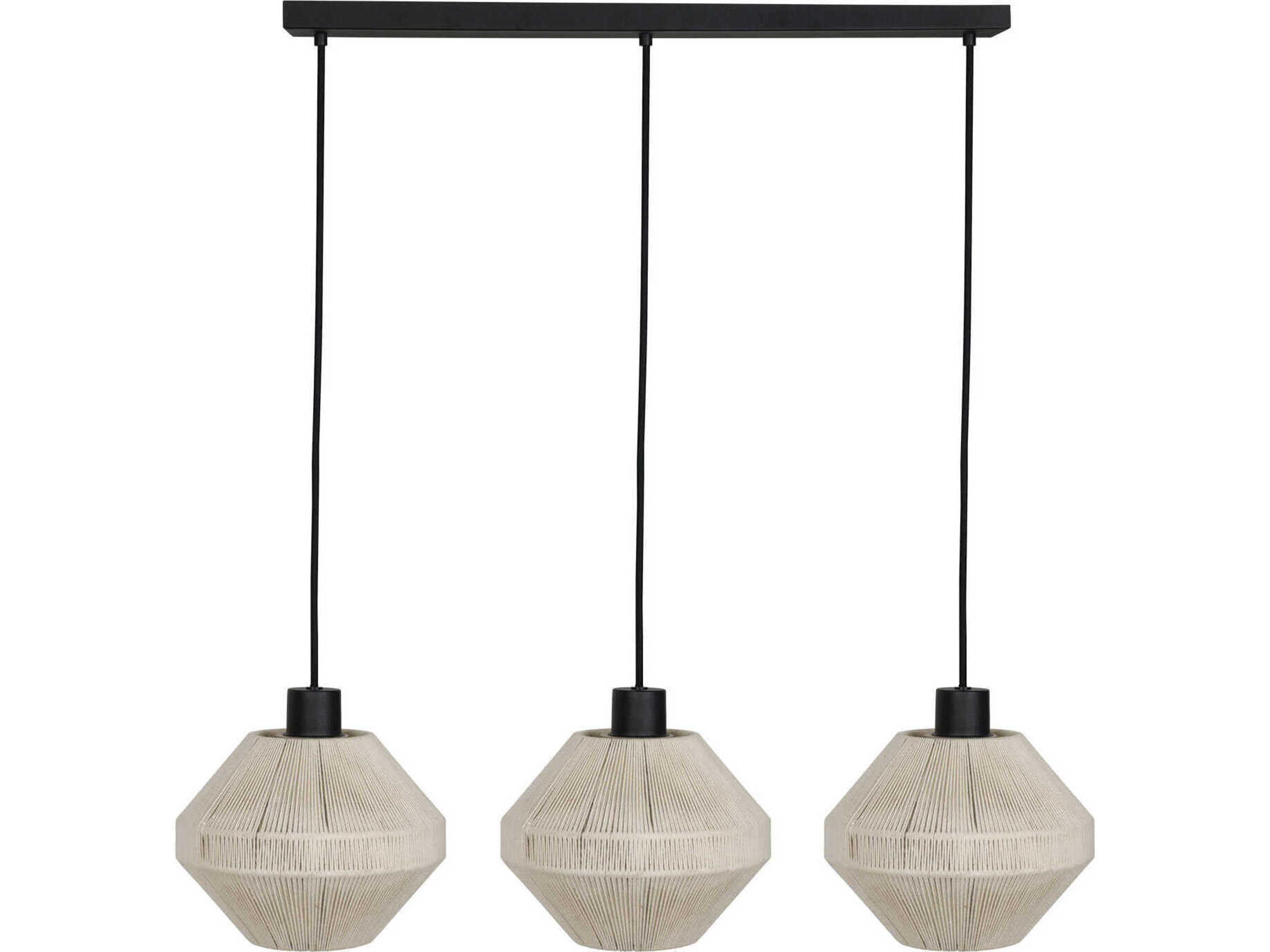 Eglo Midsummer 3-Light Black Island Pendant