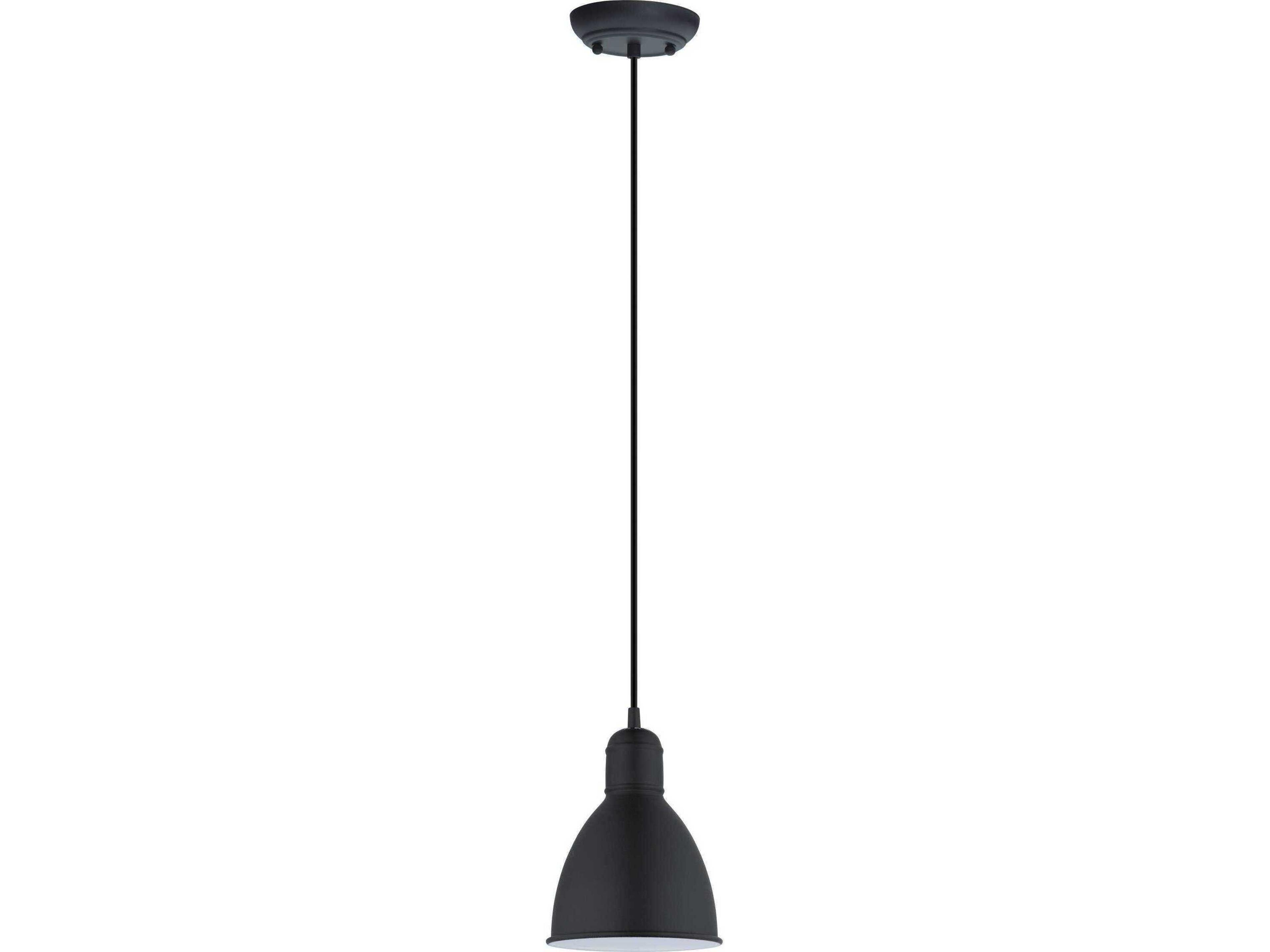 Priddy 1-Light Black Bell Mini Pendant