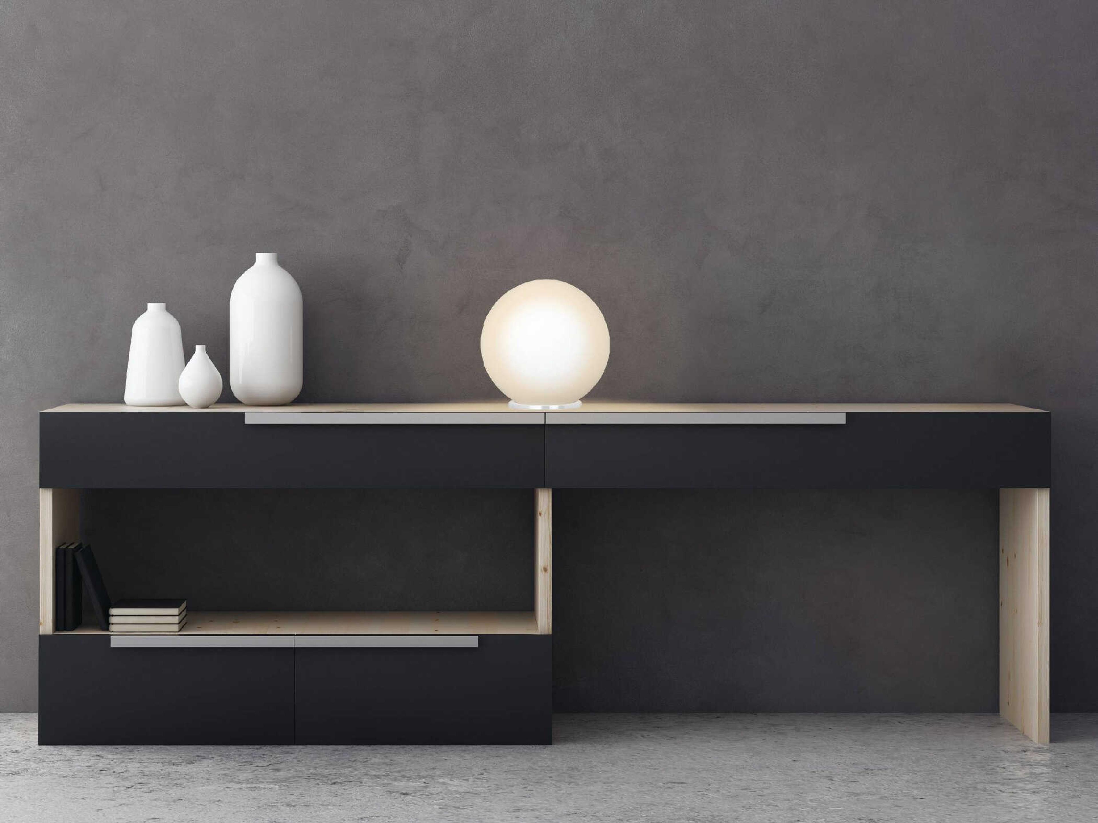 Eglo Rondo Silver Opal Frosted Glass Table Lamp